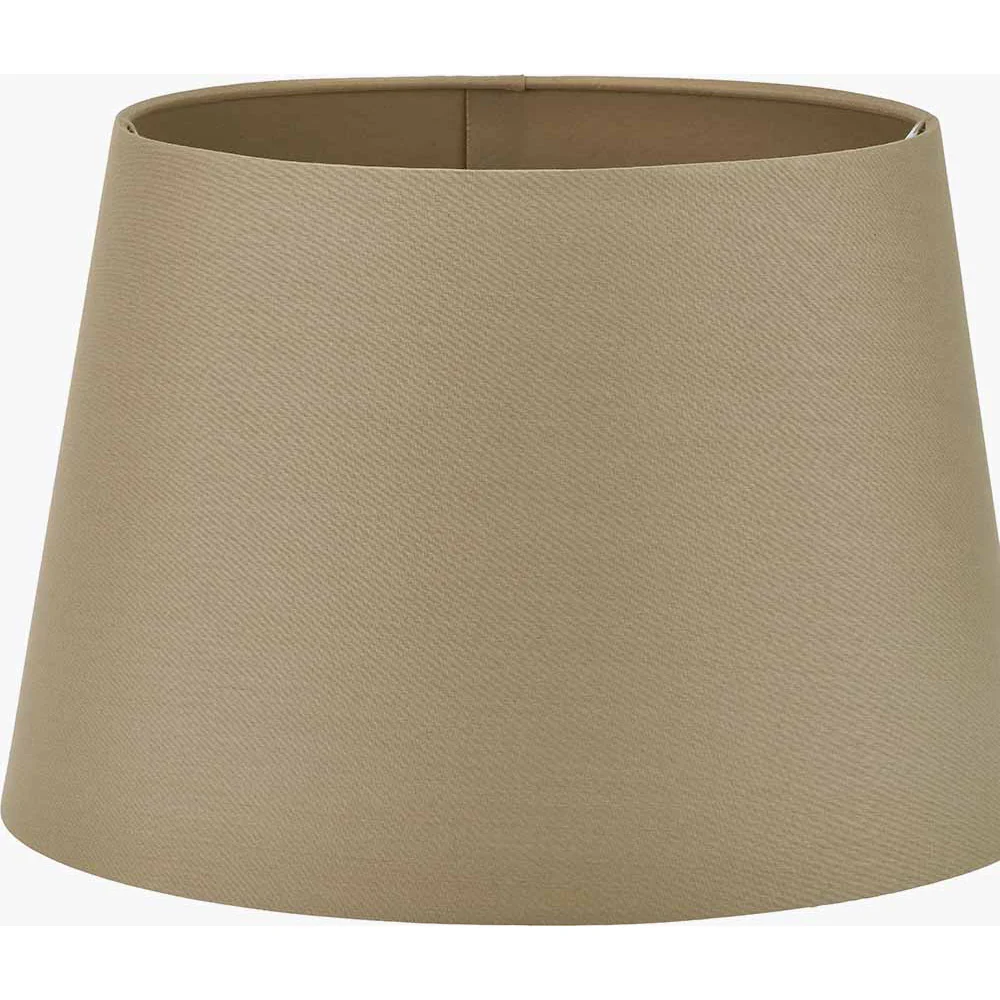 Adelaide 40cm Taupe Tapered Poly Cotton Shade } OUTLET - Image 3