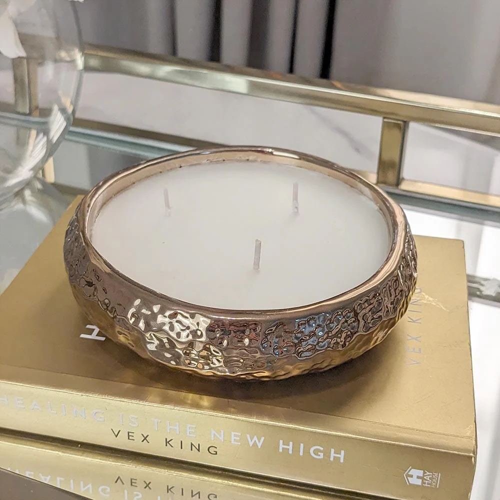 Aeolian 3 Wick Bronze Scented Candle - Image 5