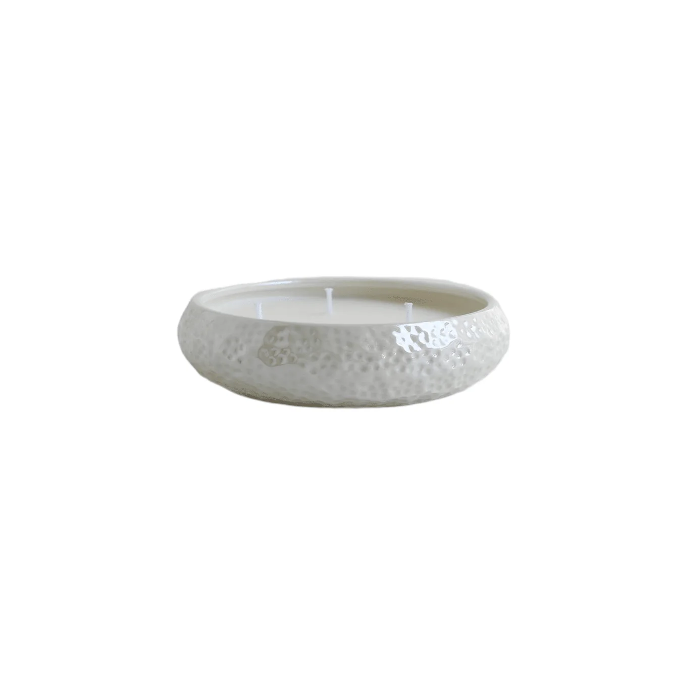 Aeolian 3 Wick White Pearlescent Scented Candle - Image 3
