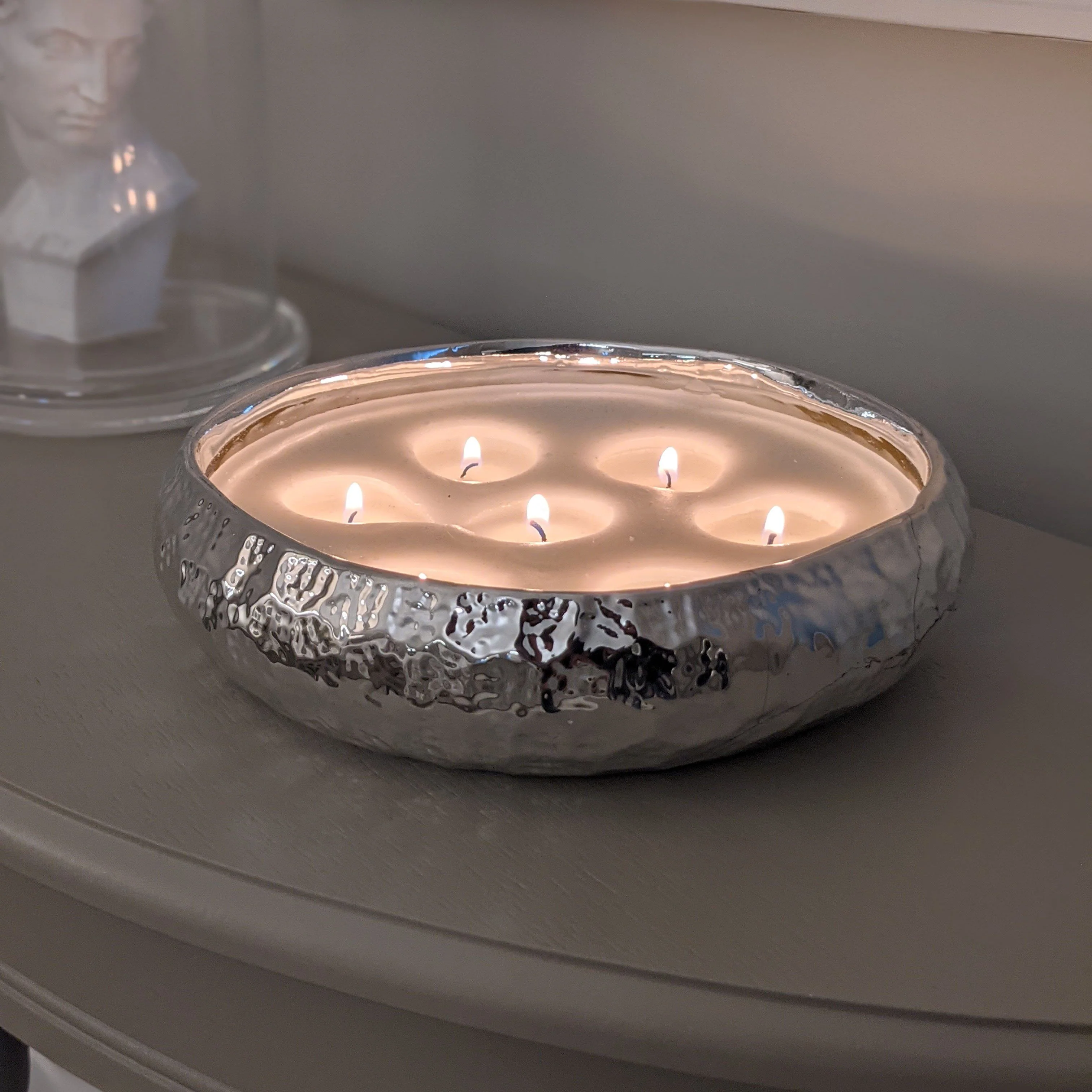 Aeolian 7 Wick Silver Scented Candle - Image 7