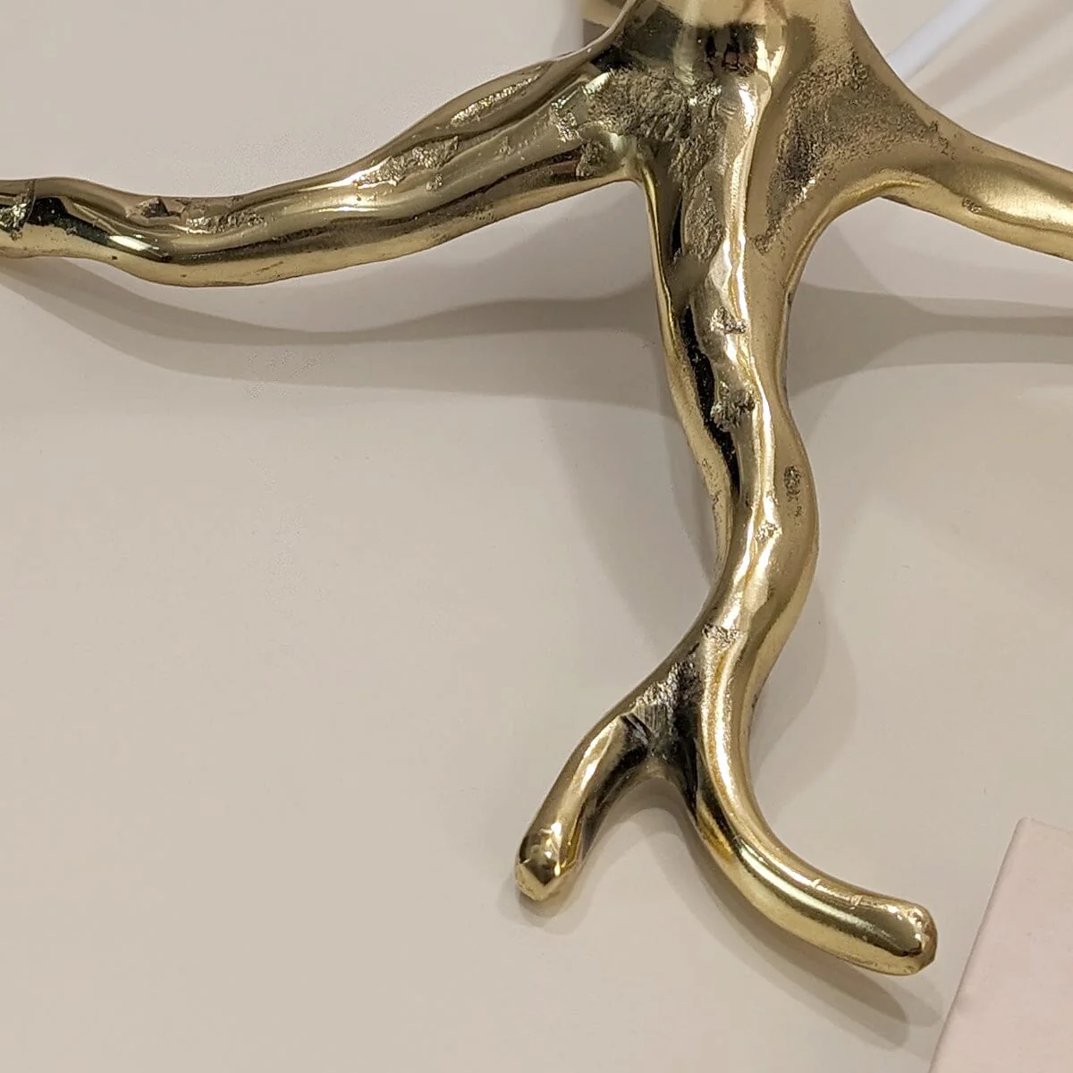 Angelina Premium Cream & Gold Feather Table Lamp - Image 4