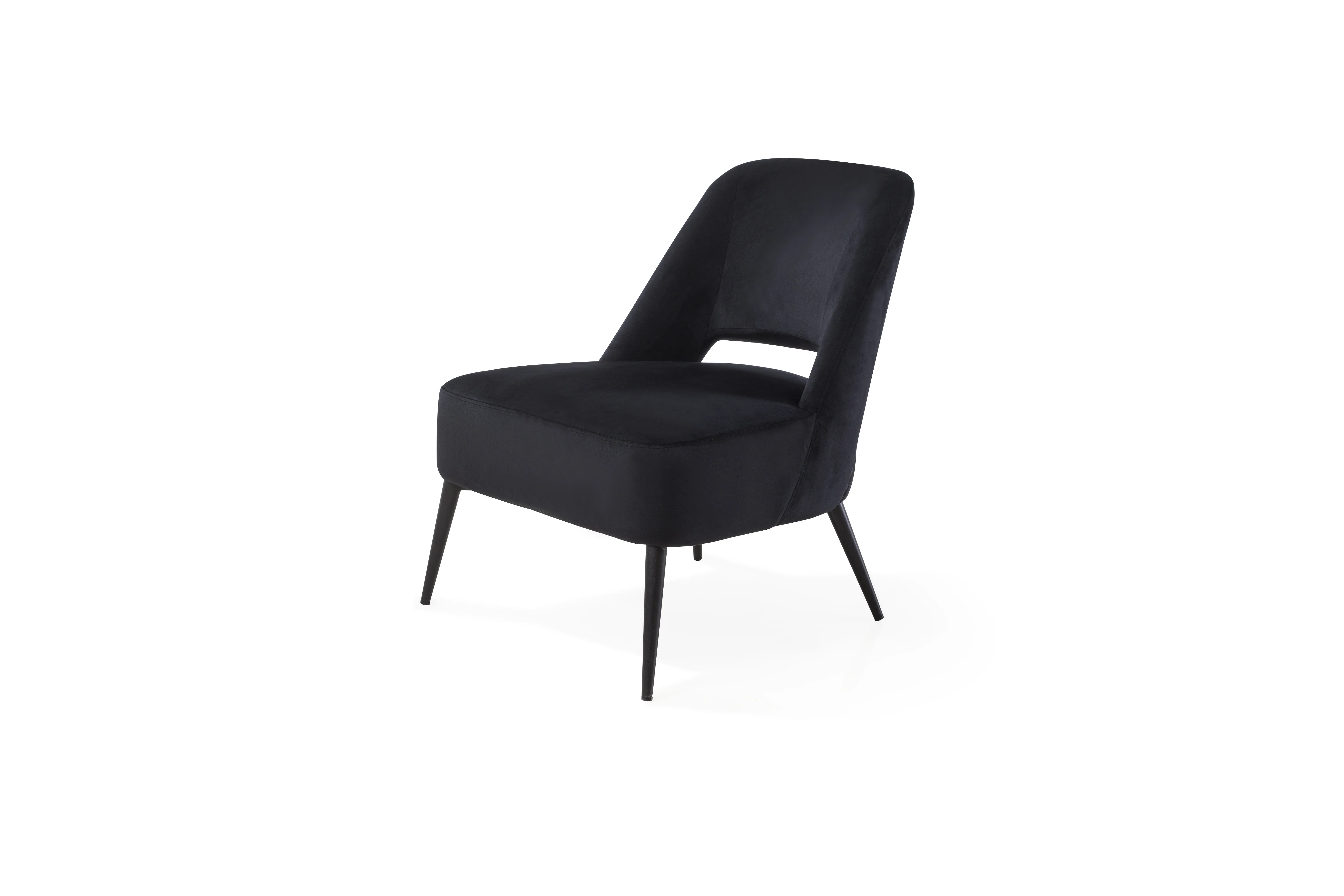 Avesa Lounge Chair - Black Velvet - Image 3