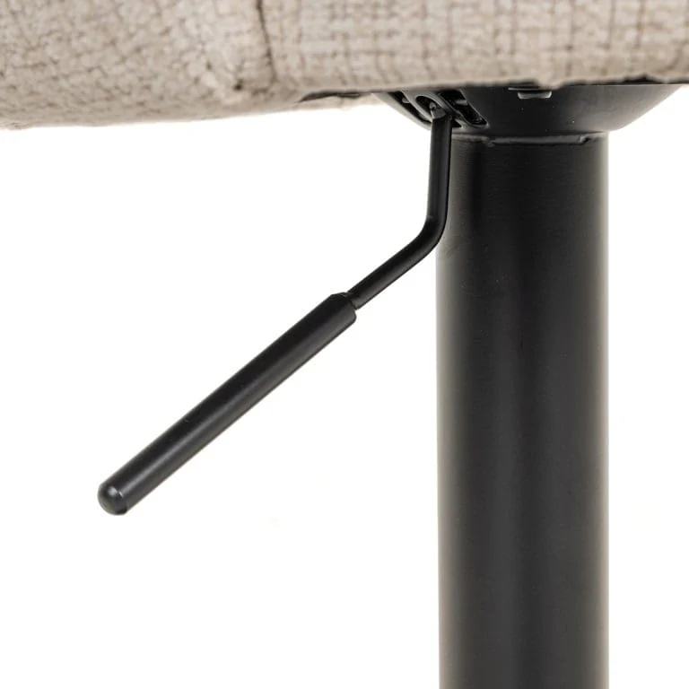 Bar/counter stool Nikki swivel beige chenille fire retardant (Niagara 902 beige Chenille) - Image 13