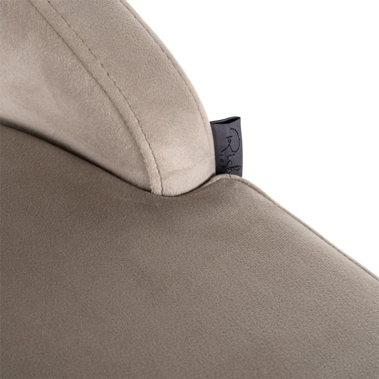 Bar stool Bolton khaki velvet / brushed gold fire retardant (FR-Quartz 903 Khaki) - Image 10