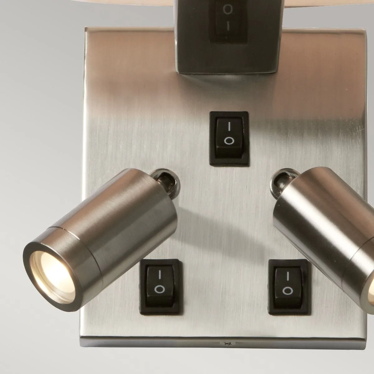 Belmont 3 Light Wall Light - Brushed Nickel | OUTLET - Image 5
