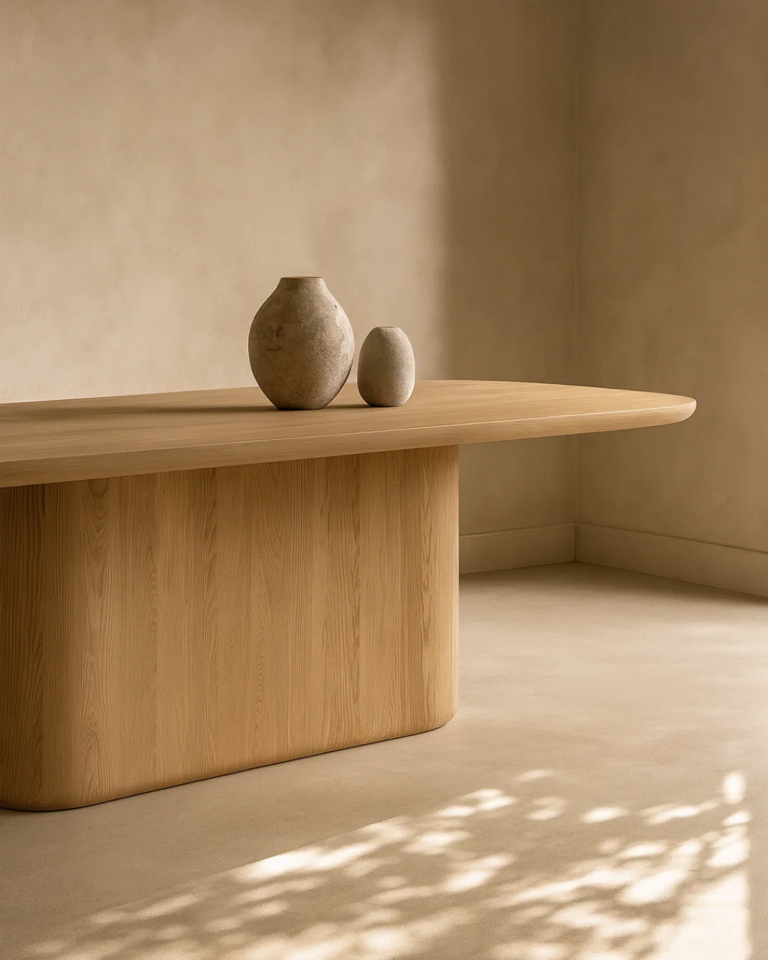 Berwick Dining Table - Single Pedestal - Ash Oak - Image 3