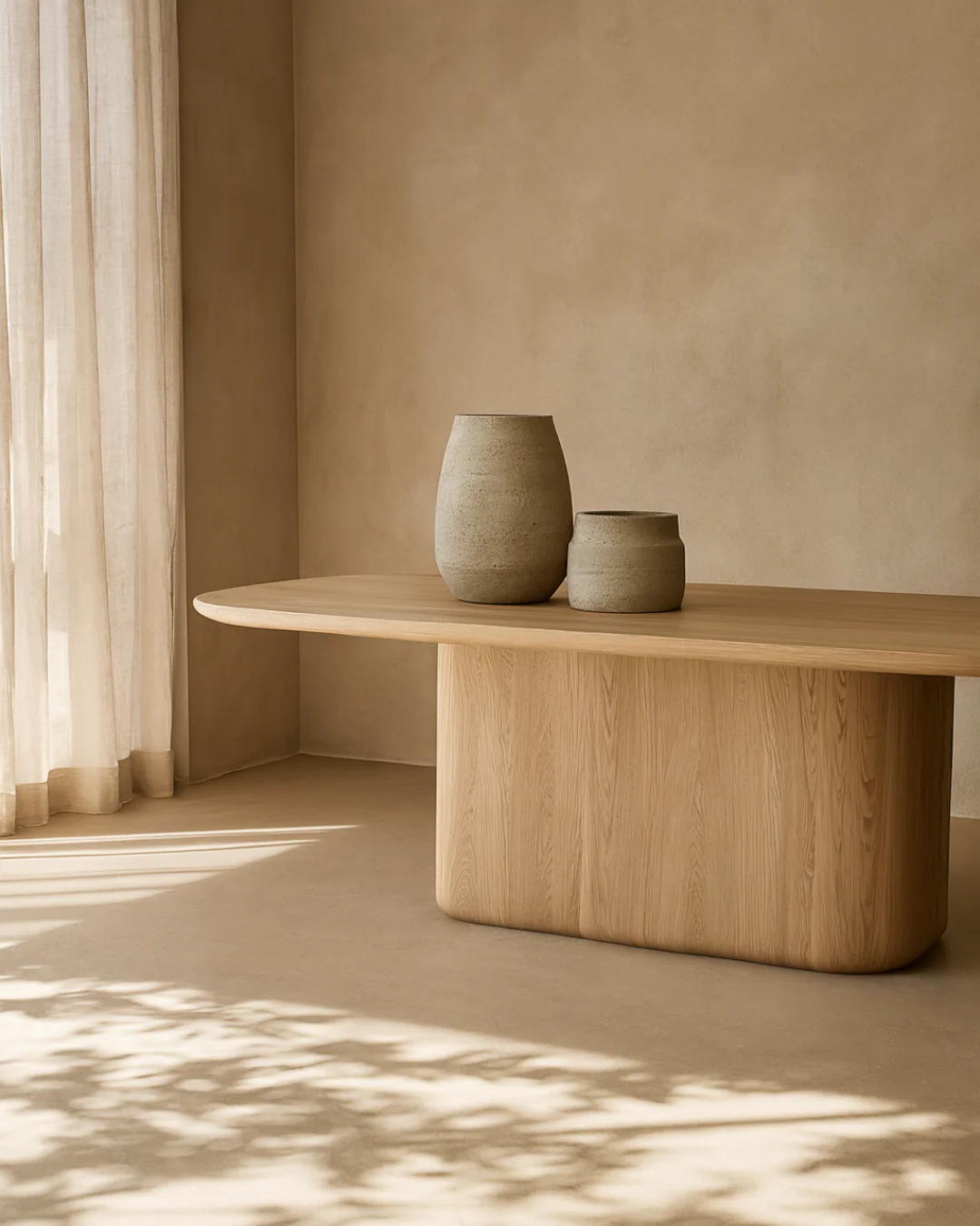 Berwick Dining Table - Single Pedestal - Ash Oak - Image 6