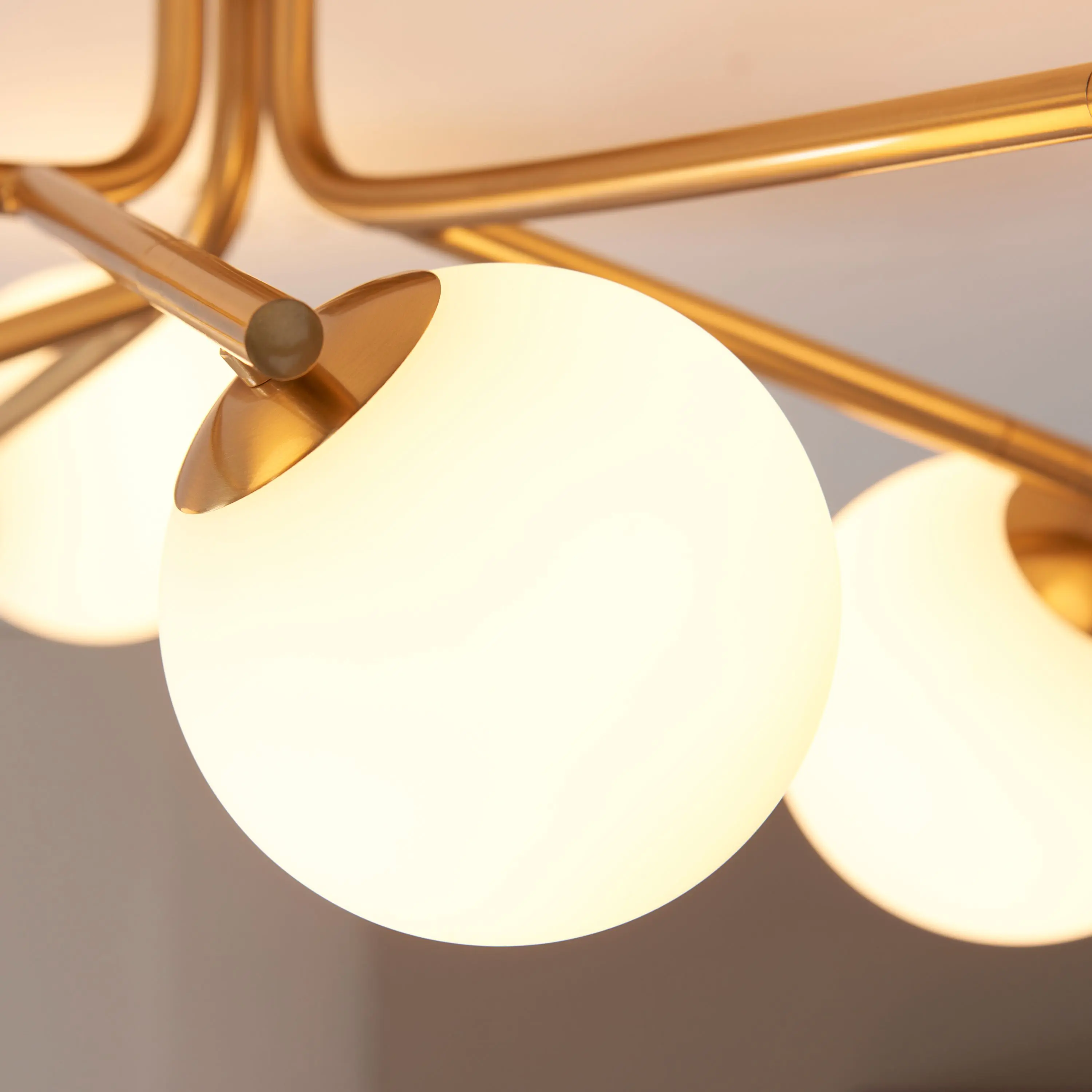 Aaron Ceiling Light Brushed Aged Brass - Image 4