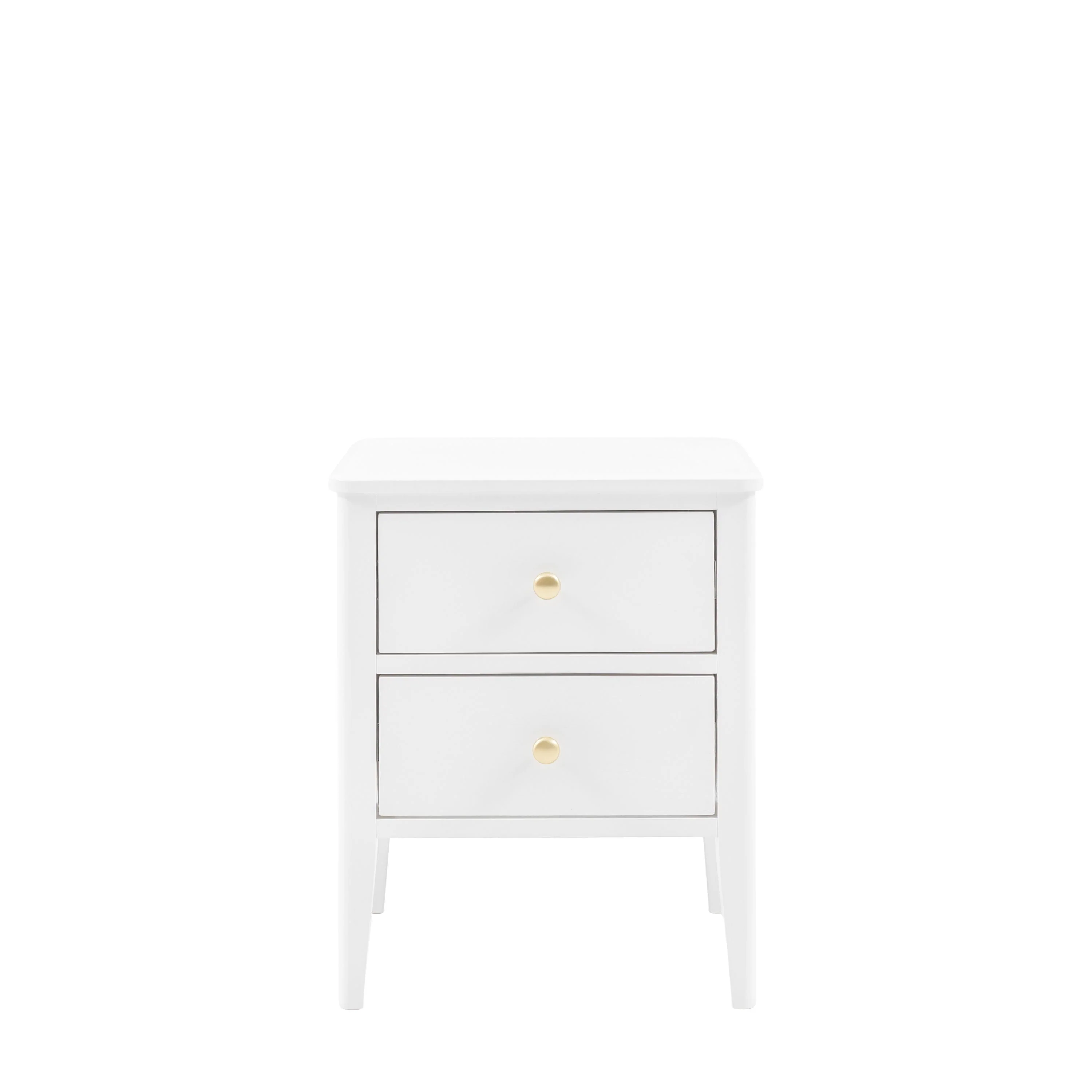 Acton 2 Drawer Bedside White - Image 4