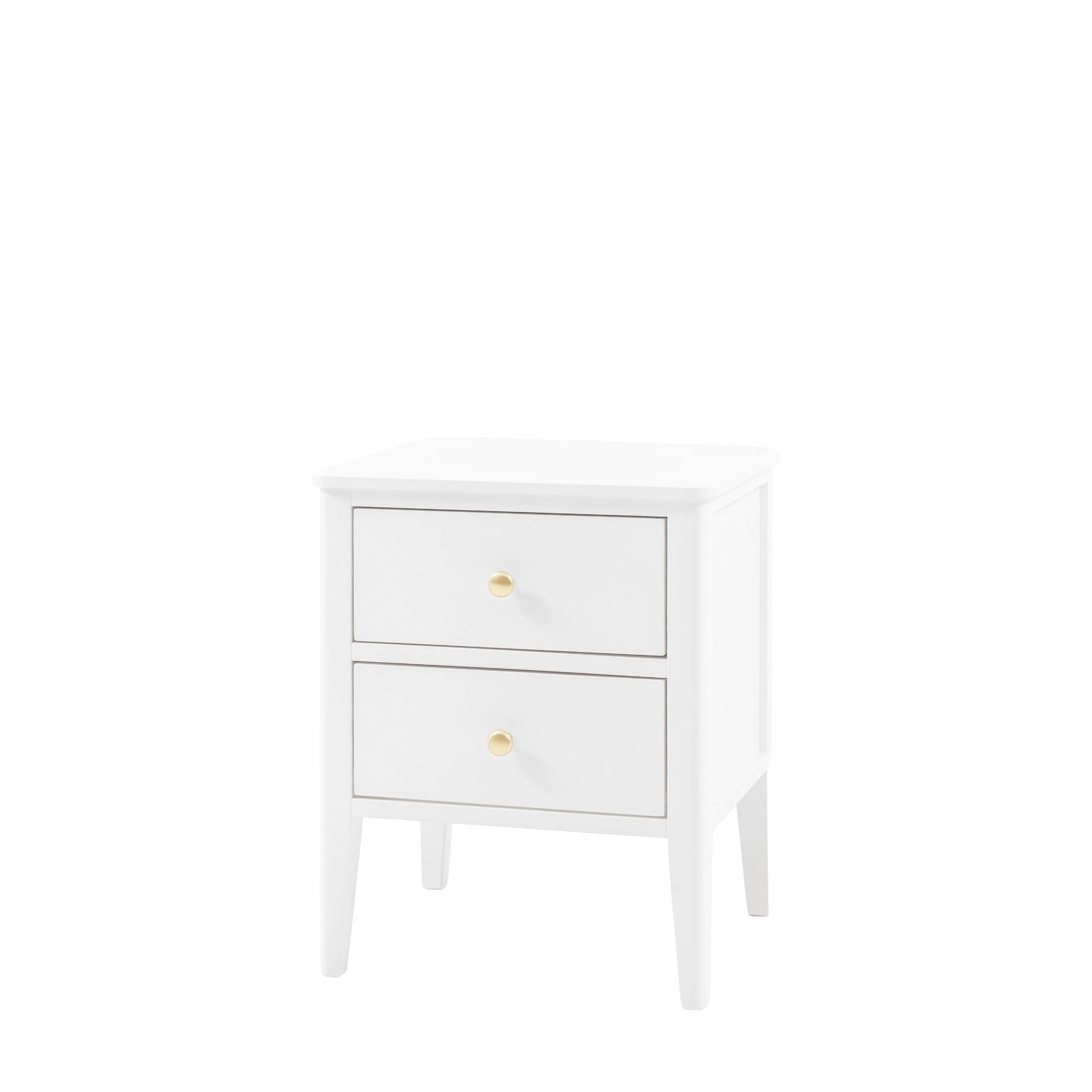 Acton 2 Drawer Bedside White - Image 5