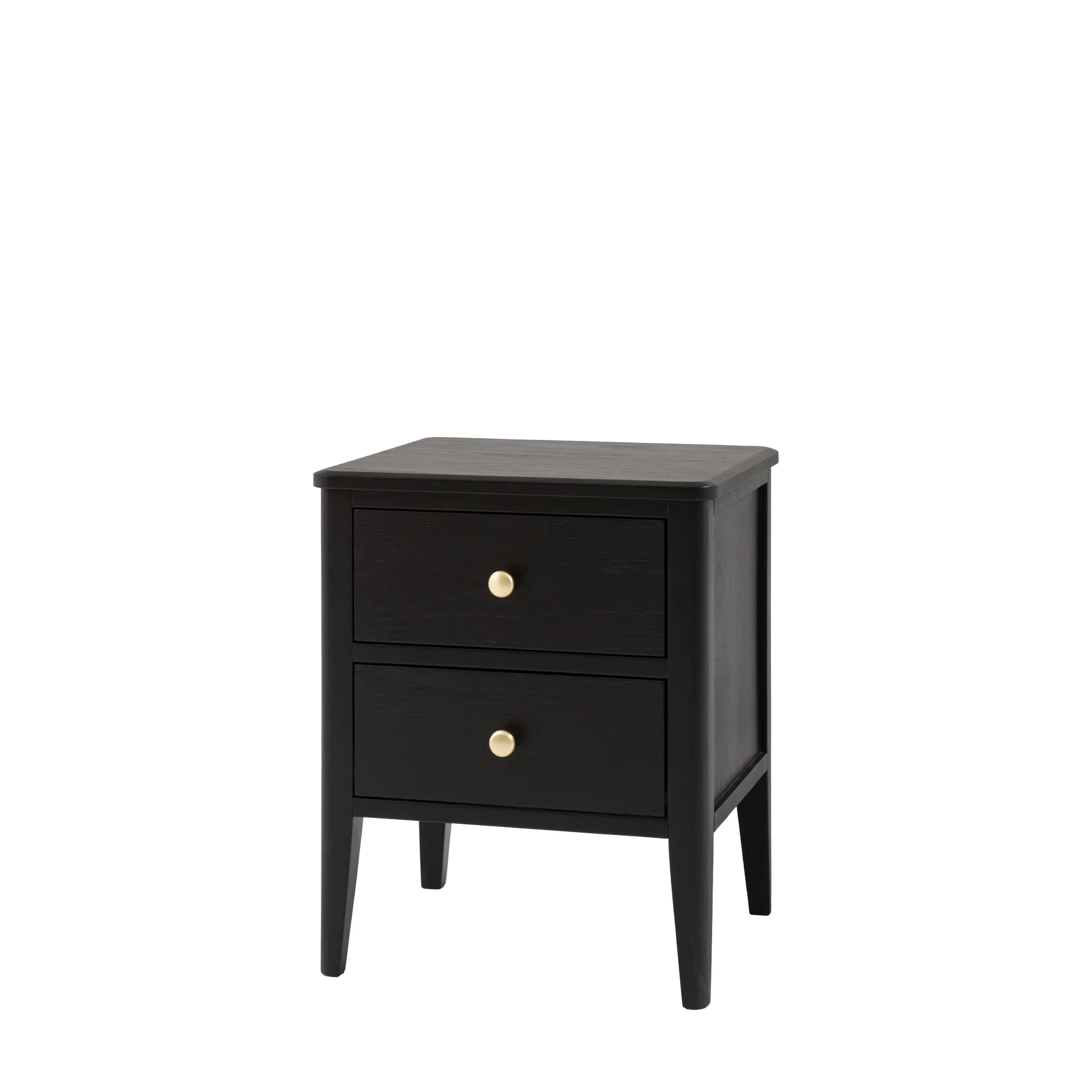 Acton 2 Drawer Bedside Black - Image 4