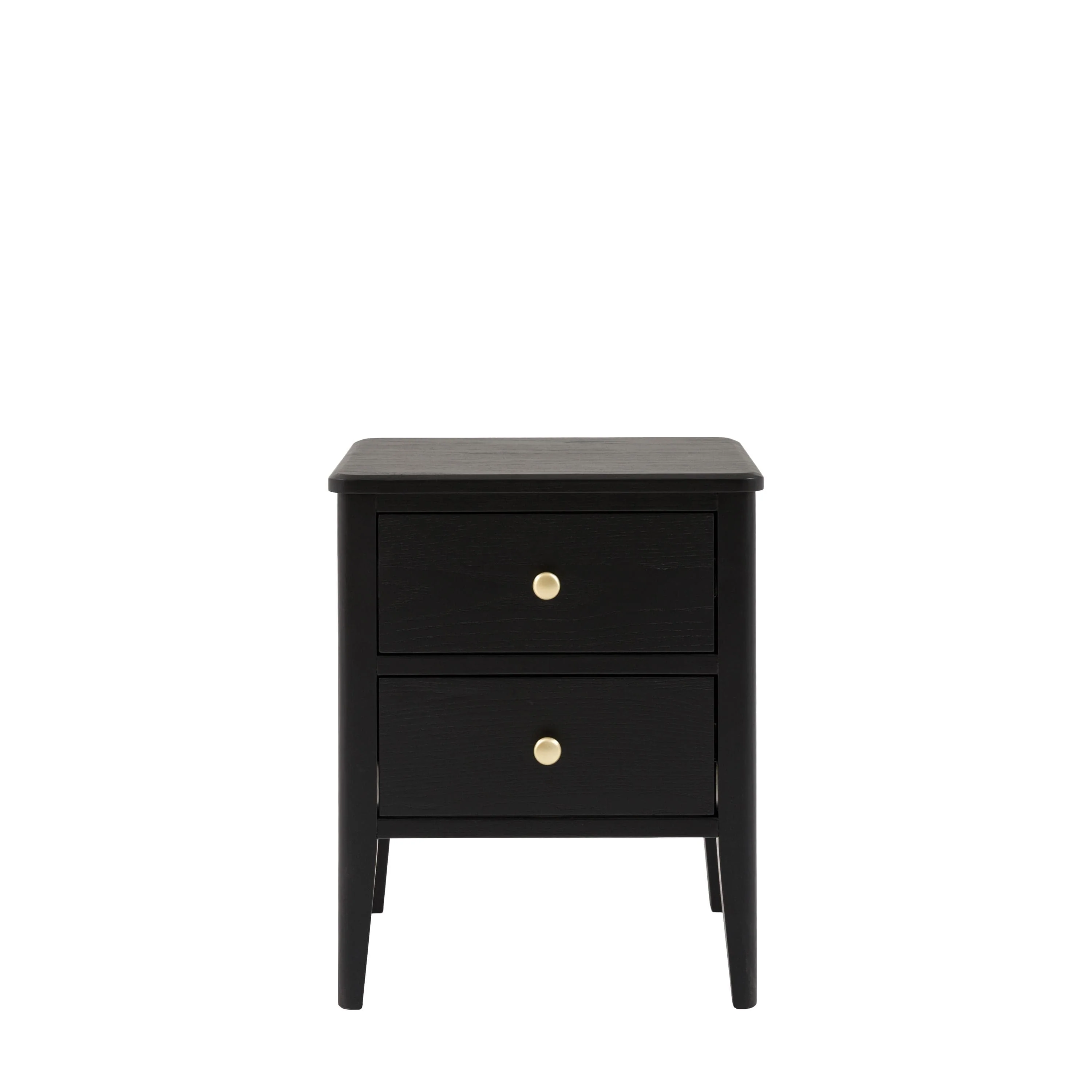 Acton 2 Drawer Bedside Black - Image 6
