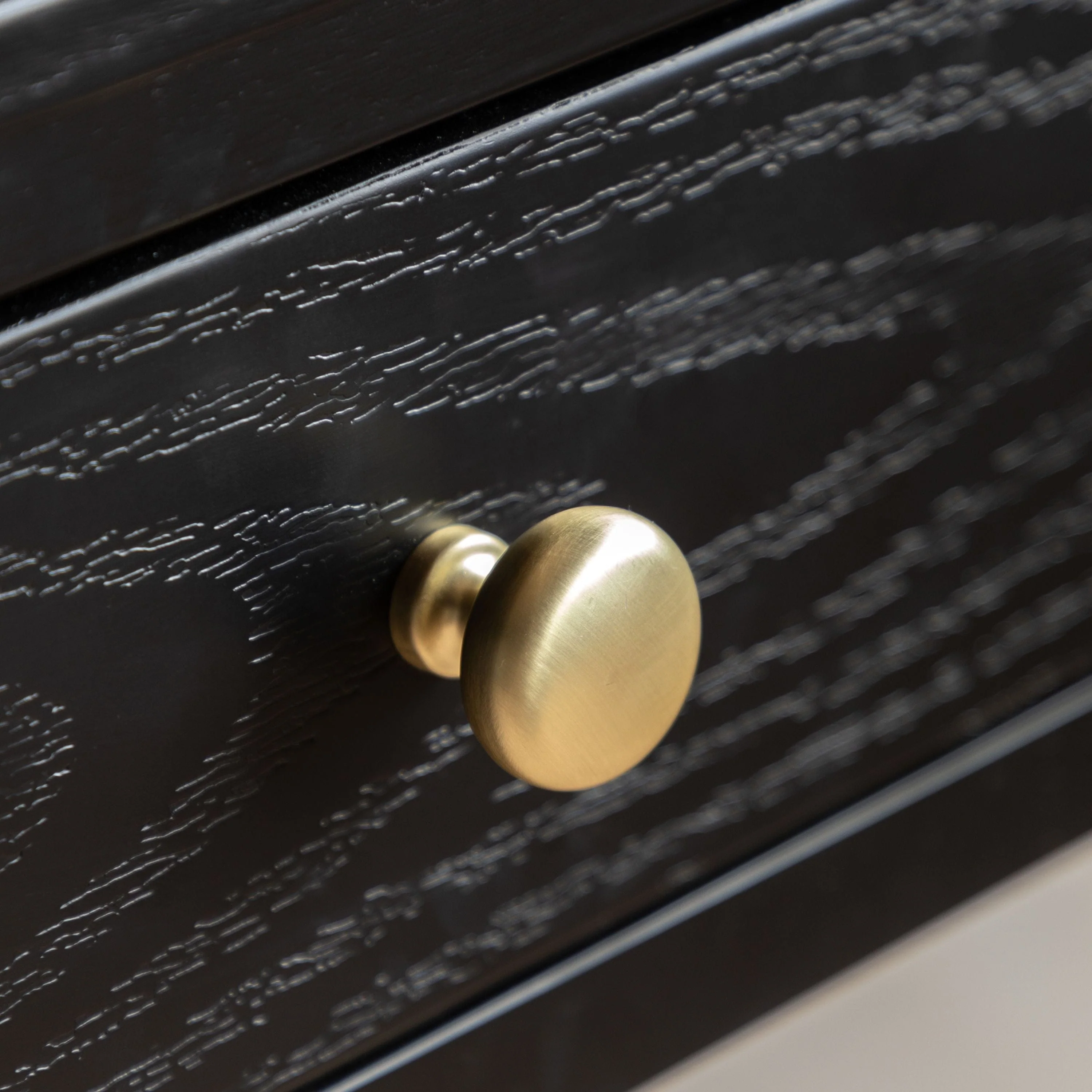 Acton 2 Drawer Console Black - Image 3