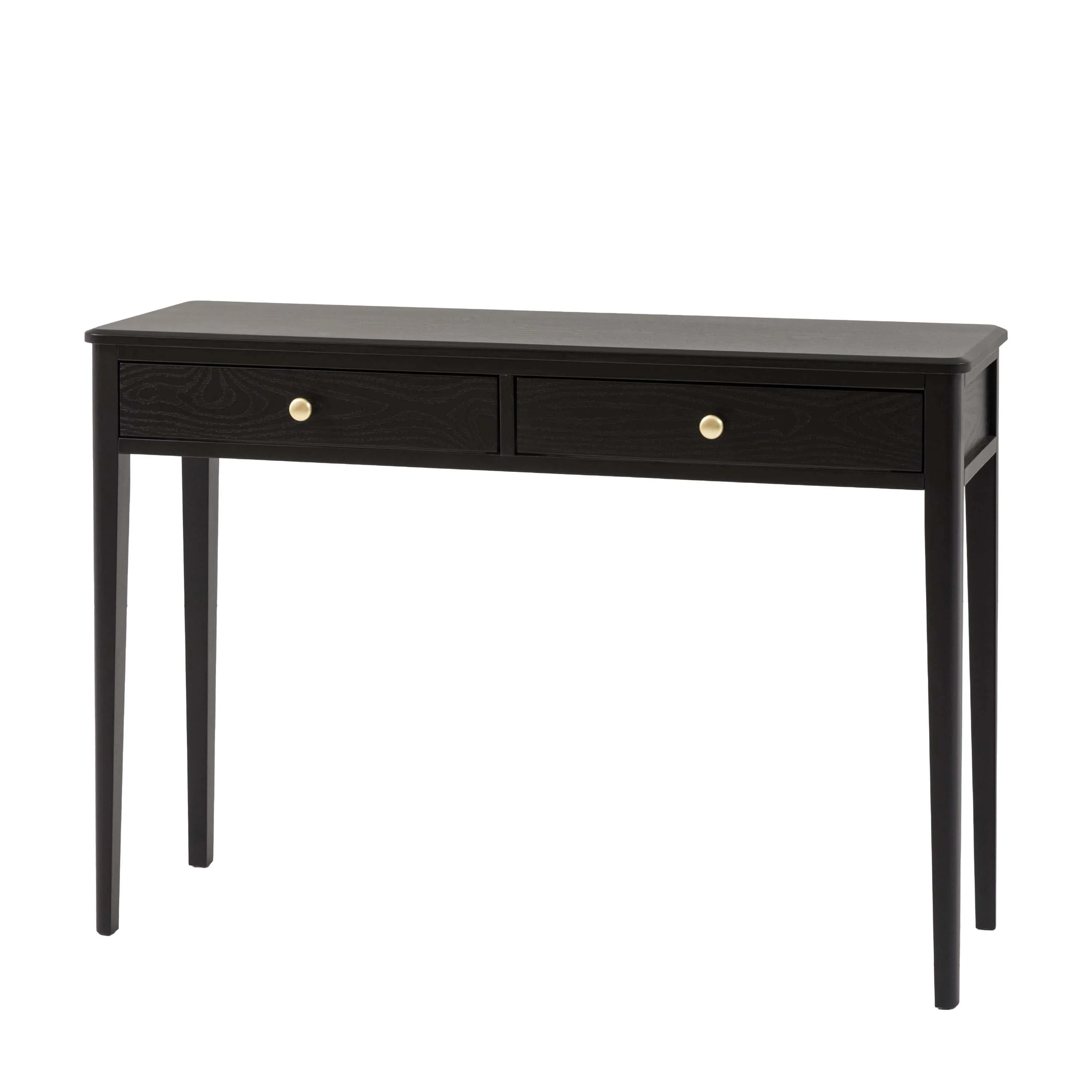 Acton 2 Drawer Console Black - Image 5
