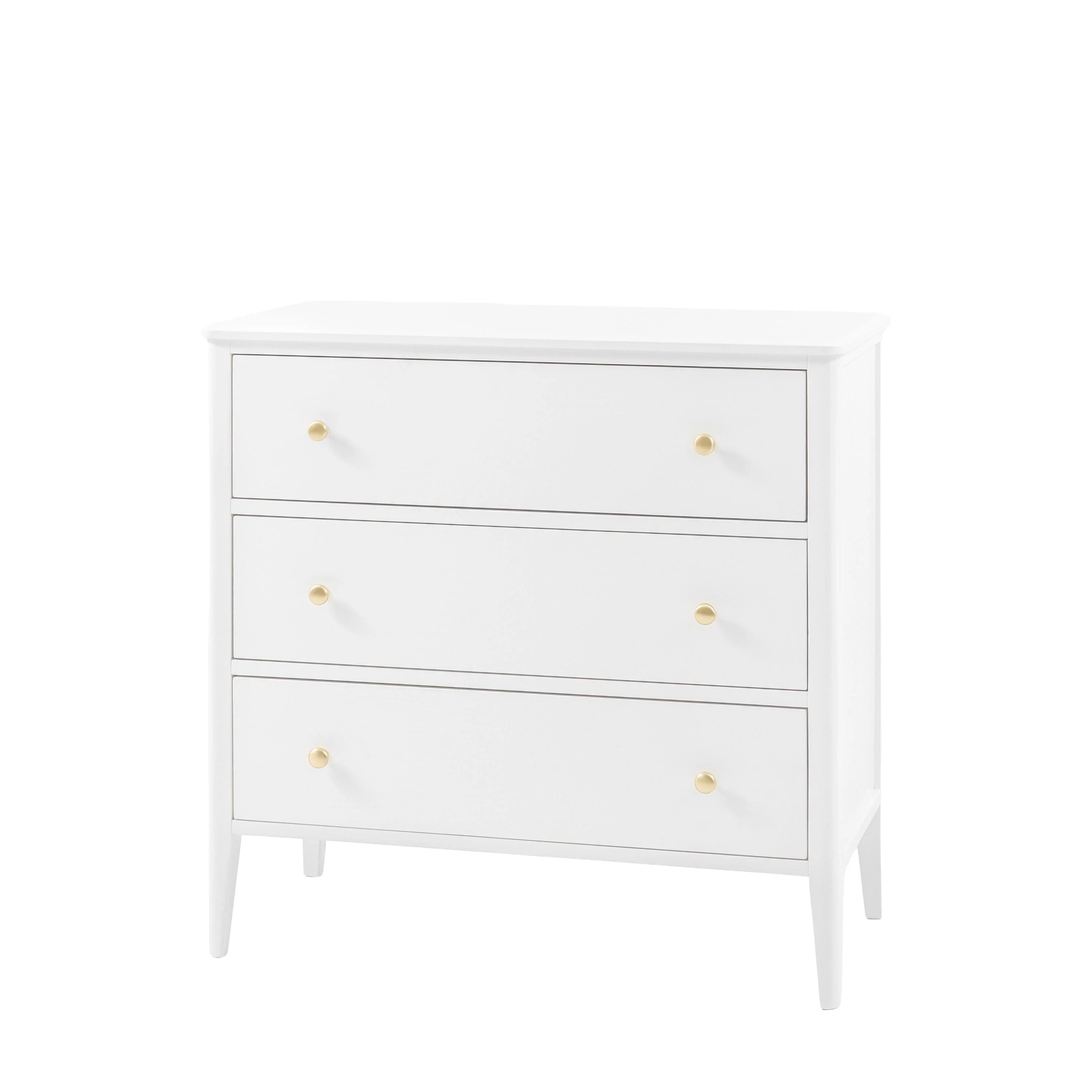 Acton 3 Drawer Chest White - Image 5