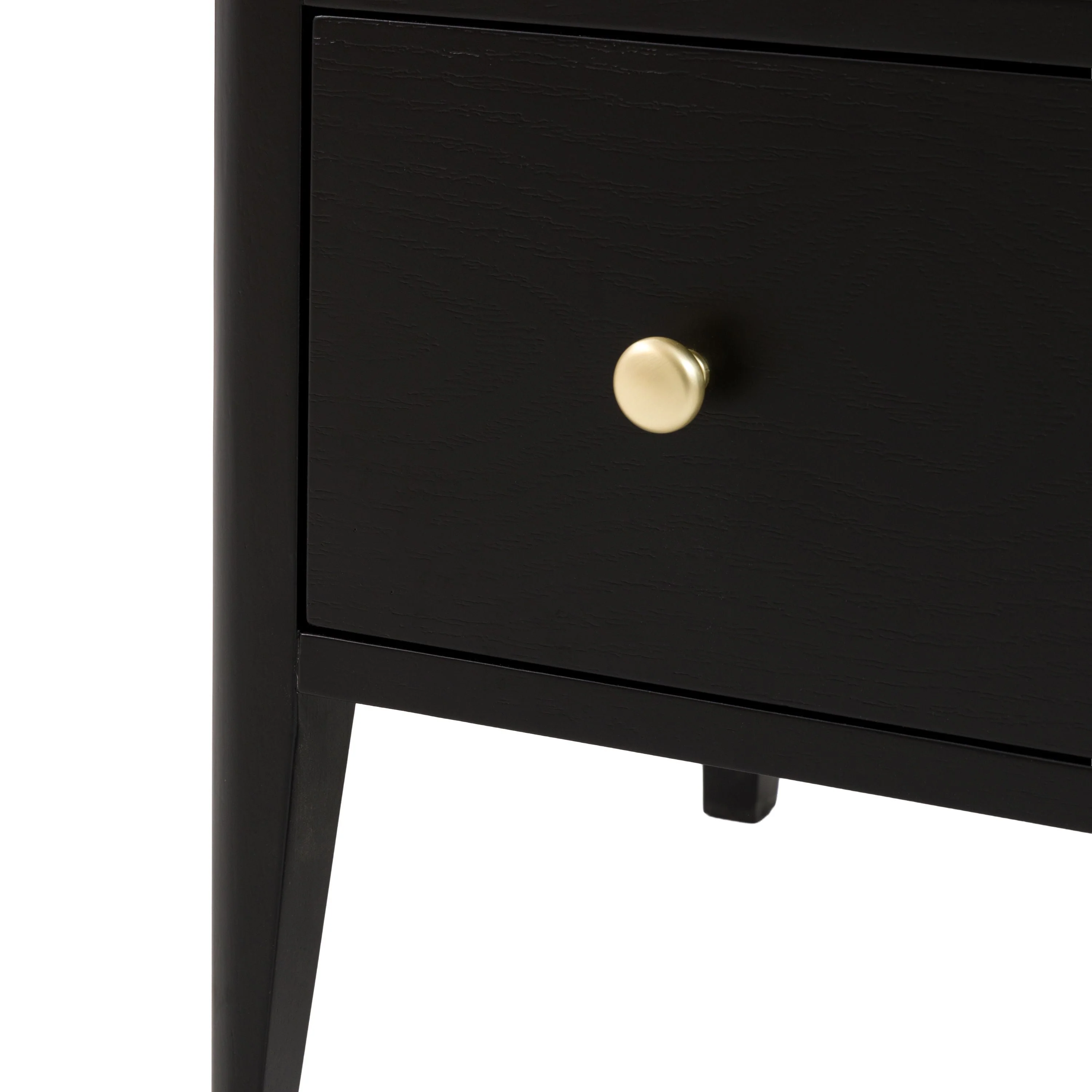 Acton 3 Drawer Chest Black - Image 7