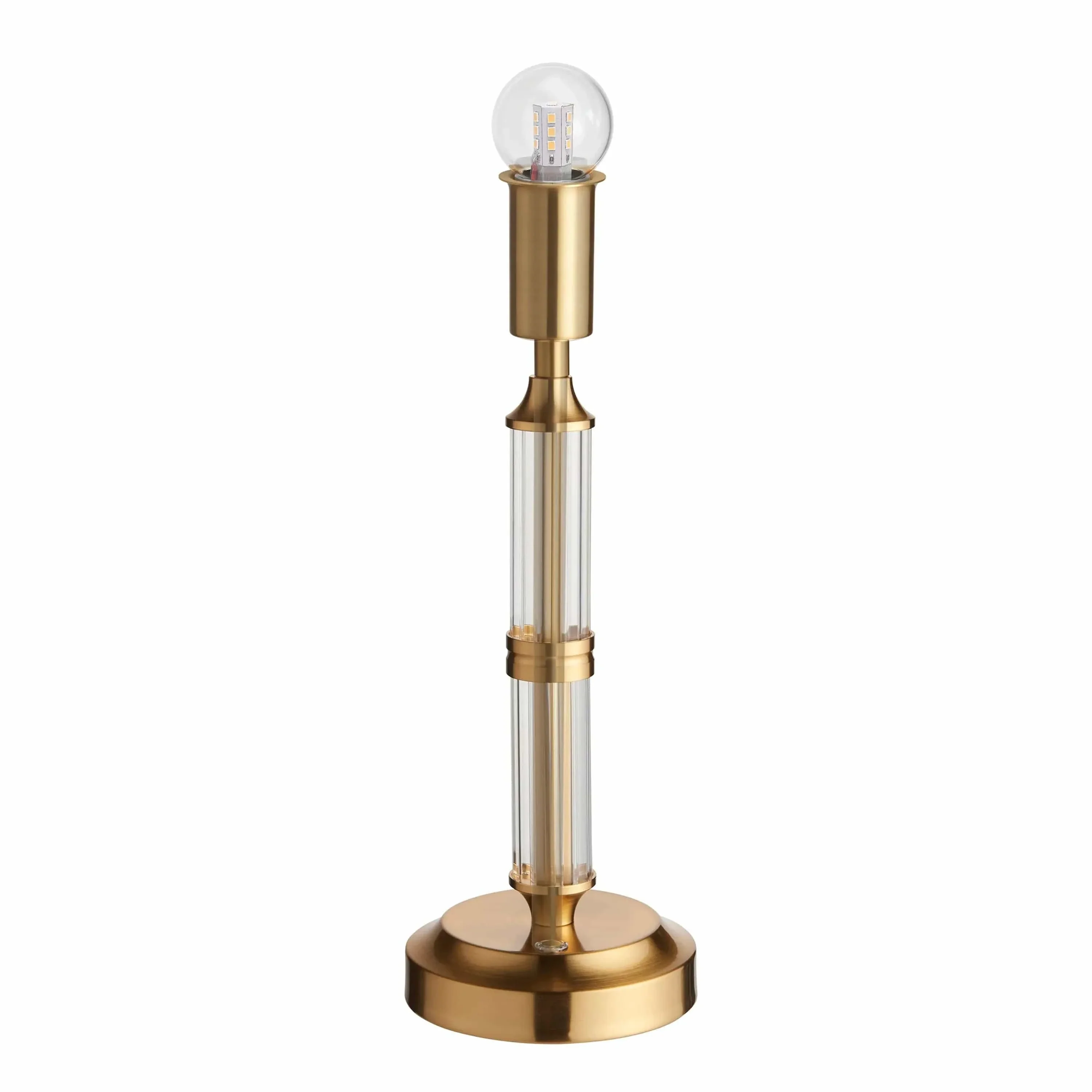 Adam Rechargeable Table Lamp Brushed Aged Brass - Image 2