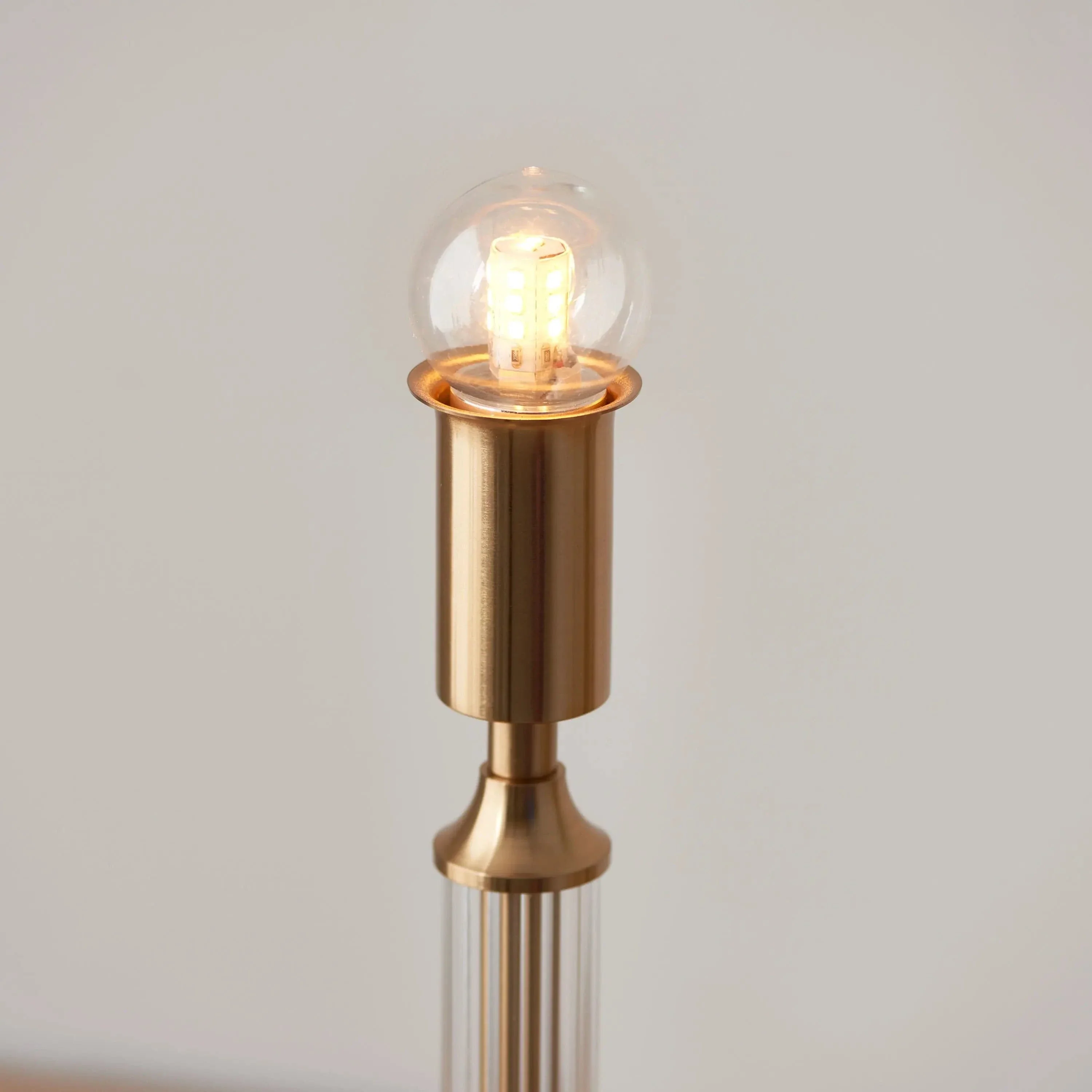 Adam Rechargeable Table Lamp Brushed Aged Brass - Image 3