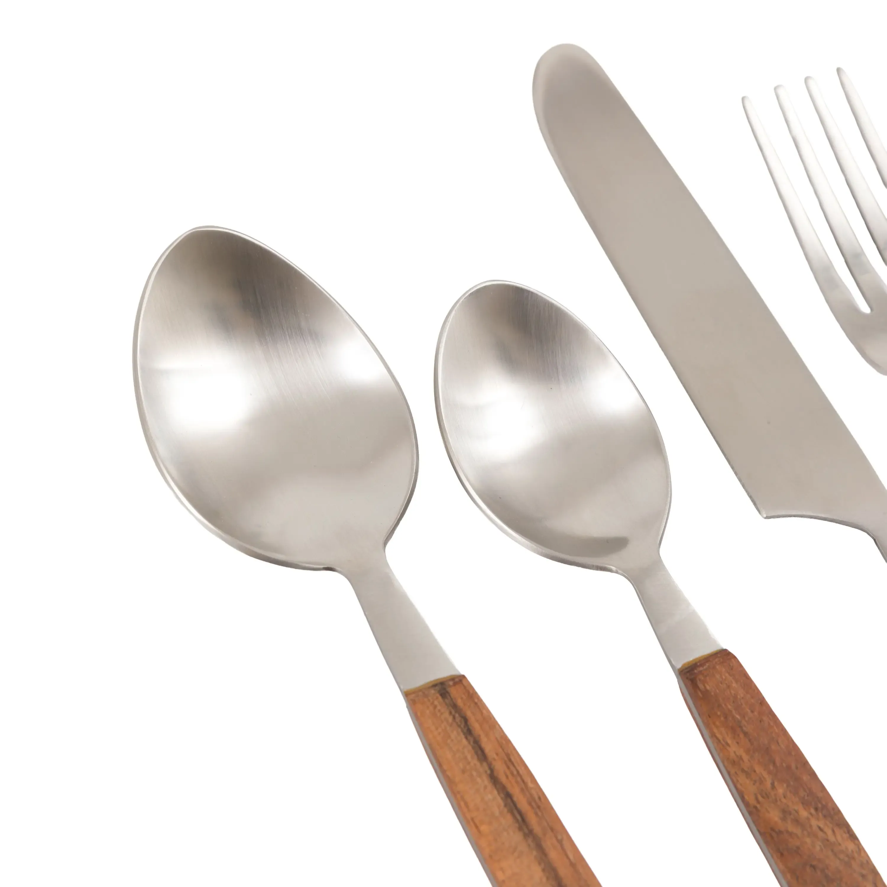 Adra Wooden Cutlery Set of 16 - Image 5