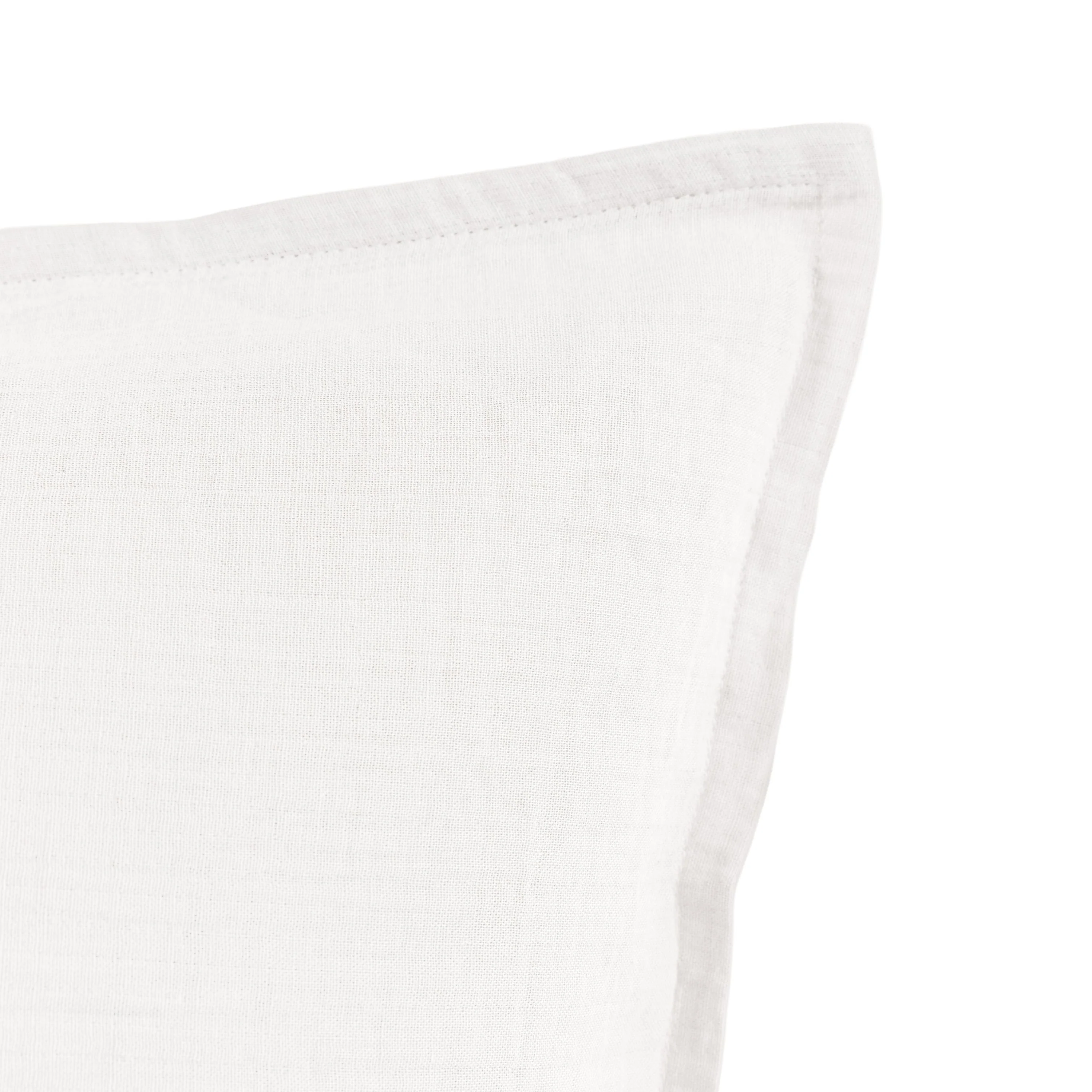 Alba Washed Cotton Quilt Cover Set White Double - Image 8