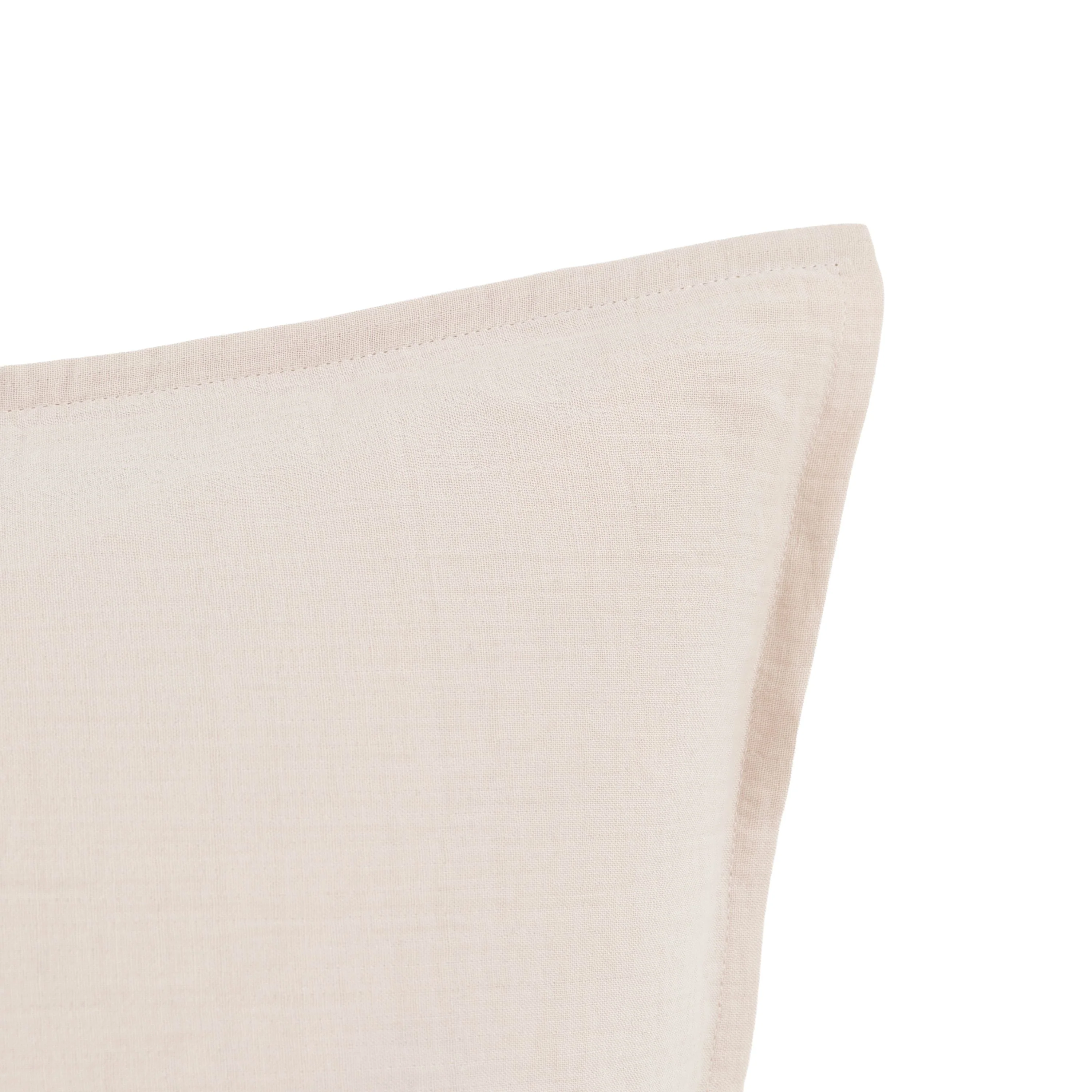 Alba Washed Cotton Quilt Cover Set Taupe Double - Image 9