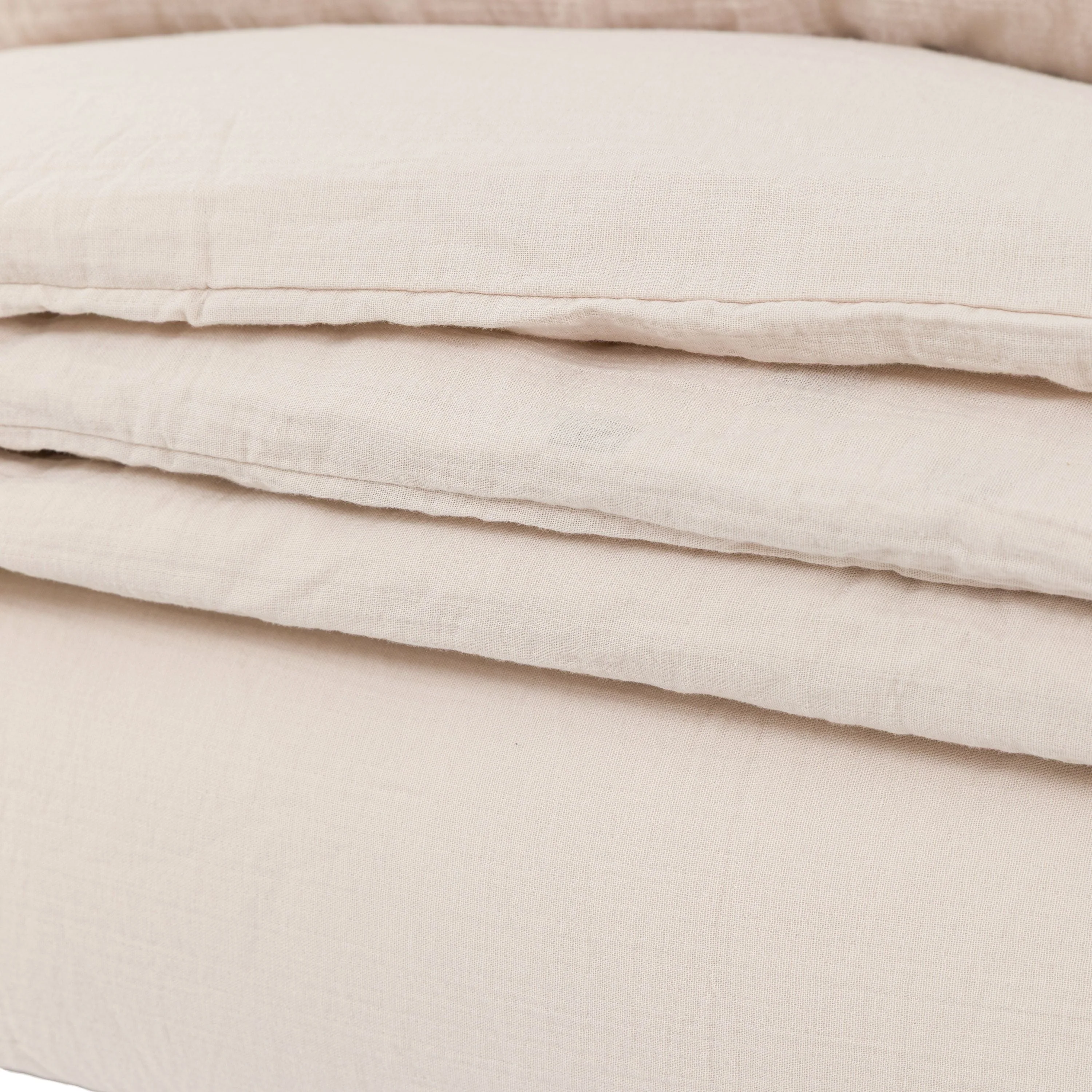 Alba Washed Cotton Quilt Cover Set Taupe Superking - Image 10