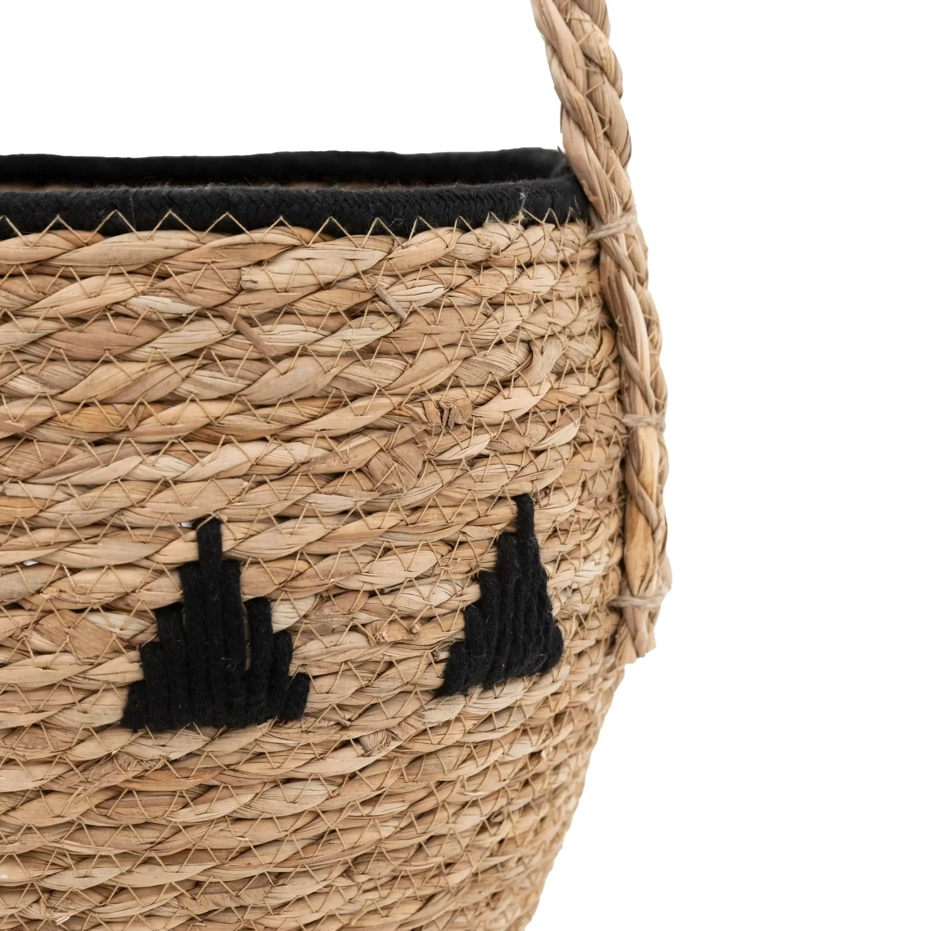 Alid Baskets Natural & Black Set of 3 - Image 4
