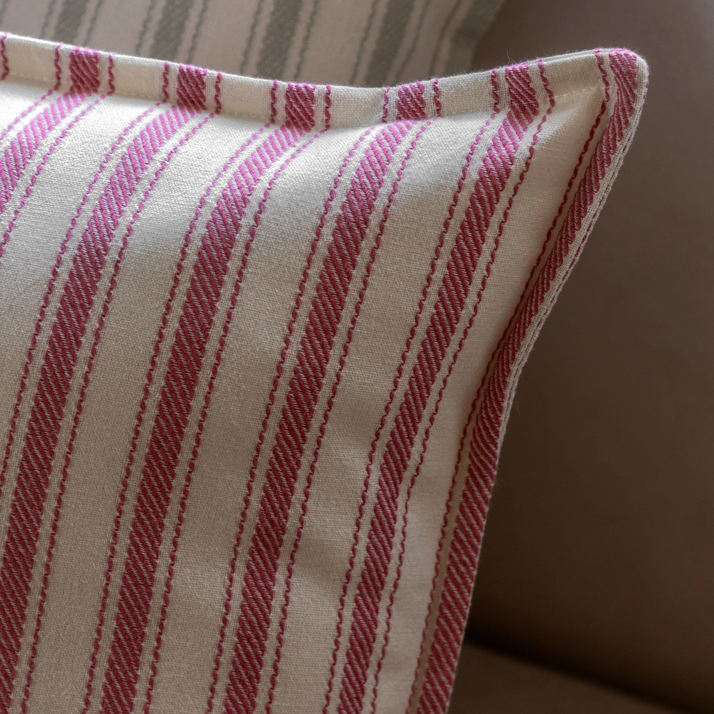 Alston Woven Stripe Cush Cranberry - Image 3