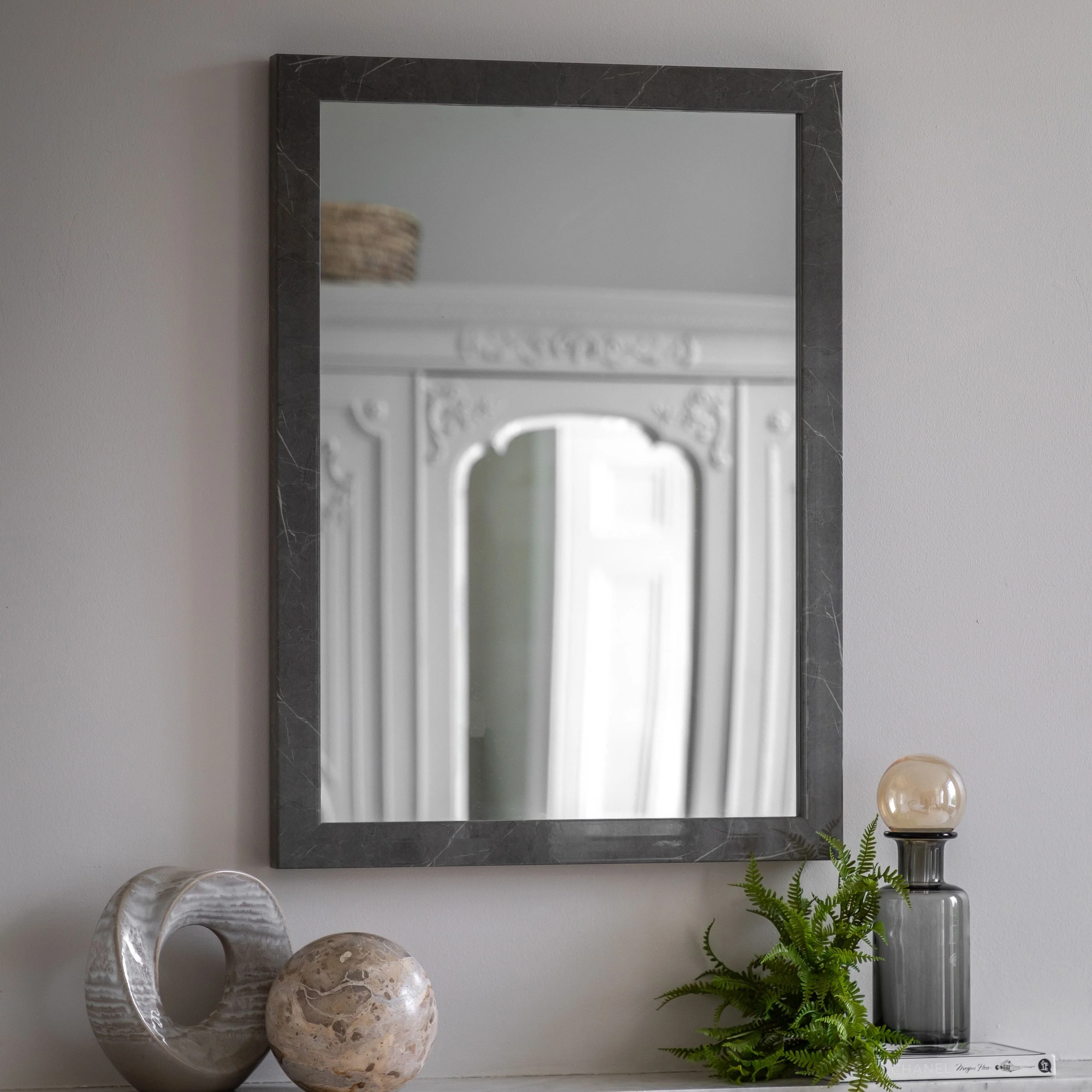 Romano Mirror Marbled Grey Small - Image 2