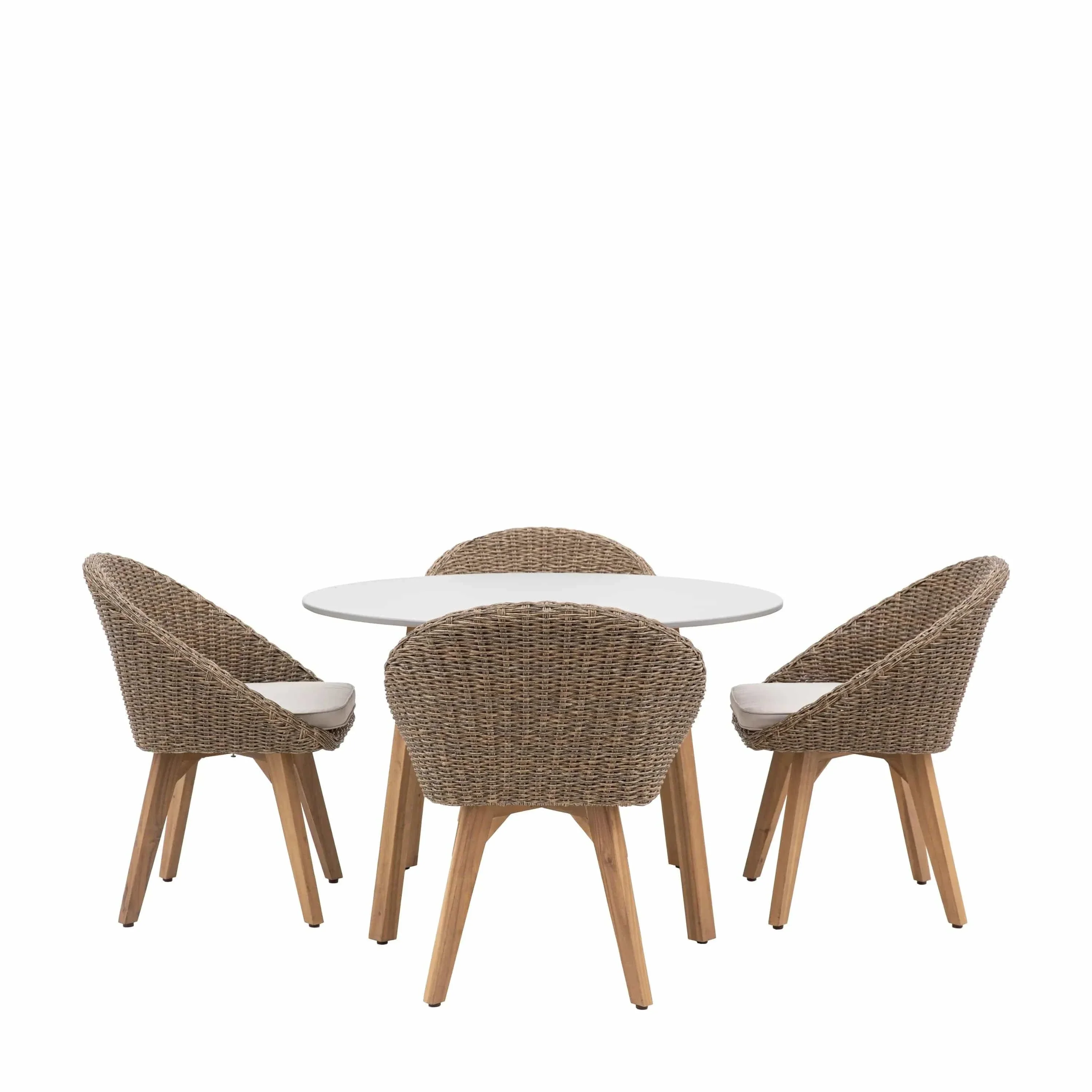 Anova 4 Seater Round Dining Set - Image 2