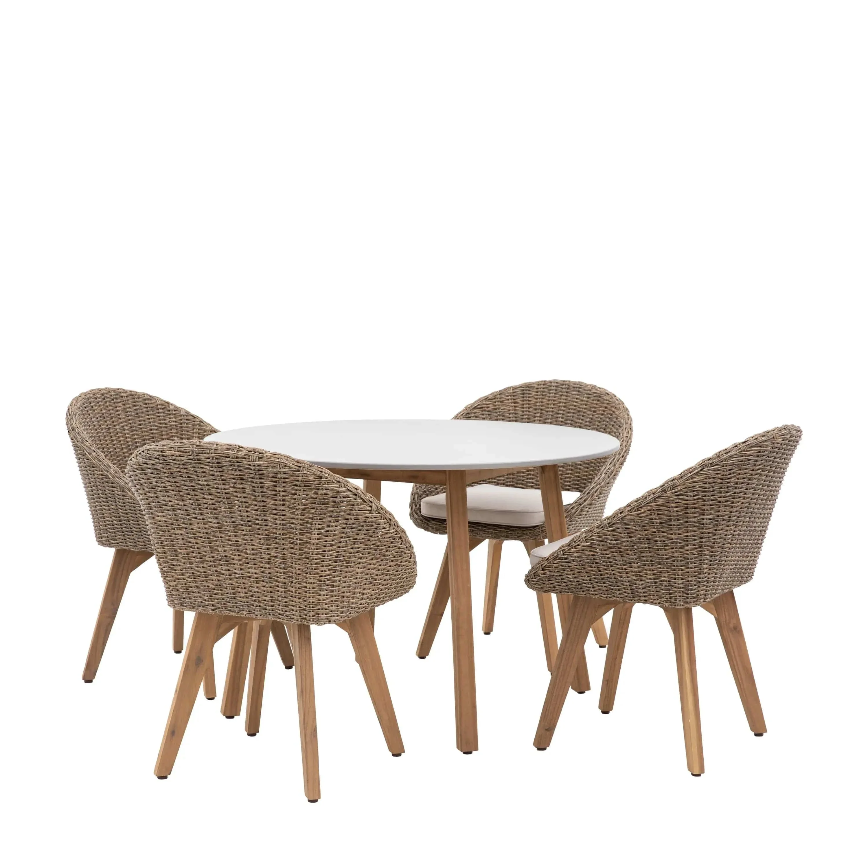 Anova 4 Seater Round Dining Set - Image 5