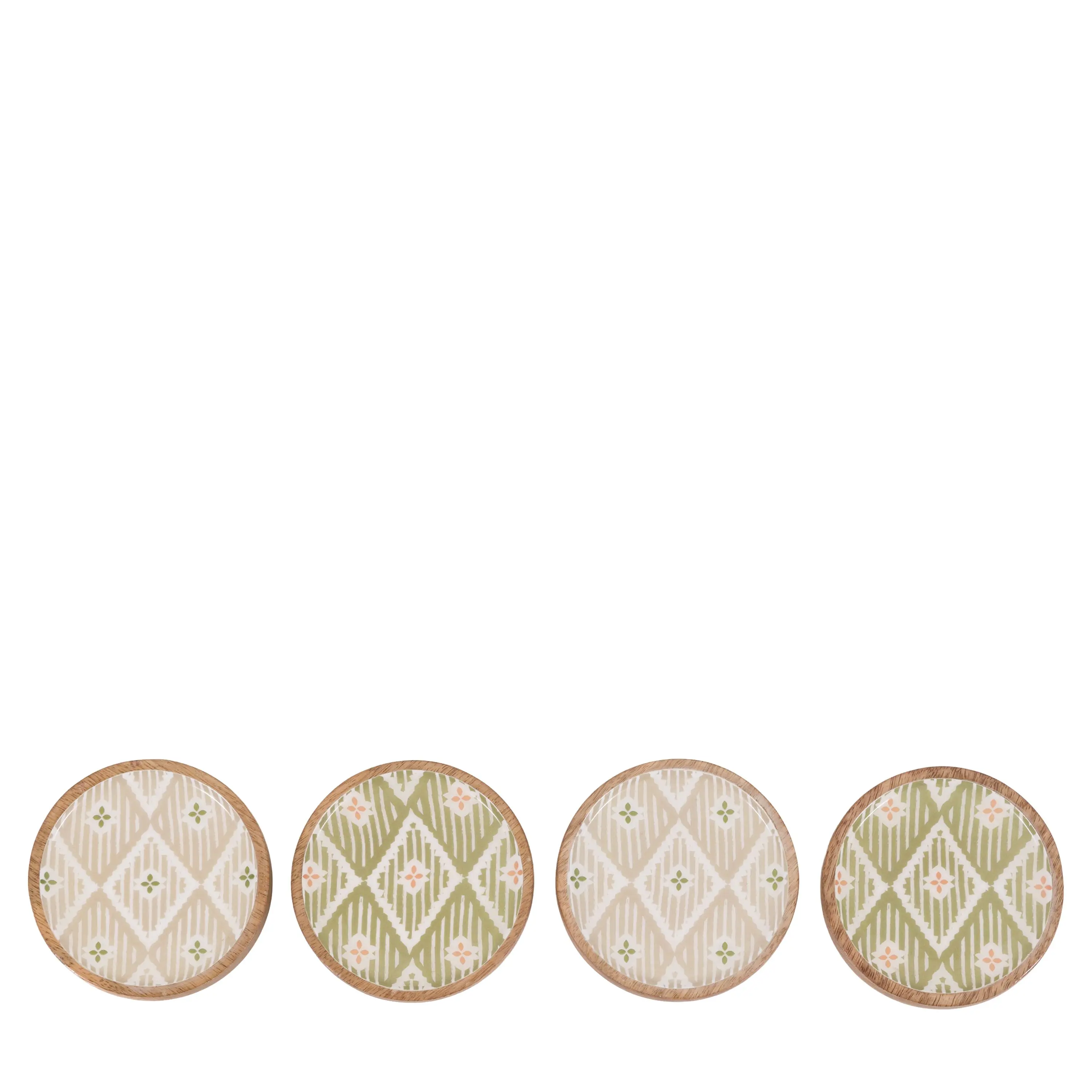 Anya Wooden Coasters Set of 4