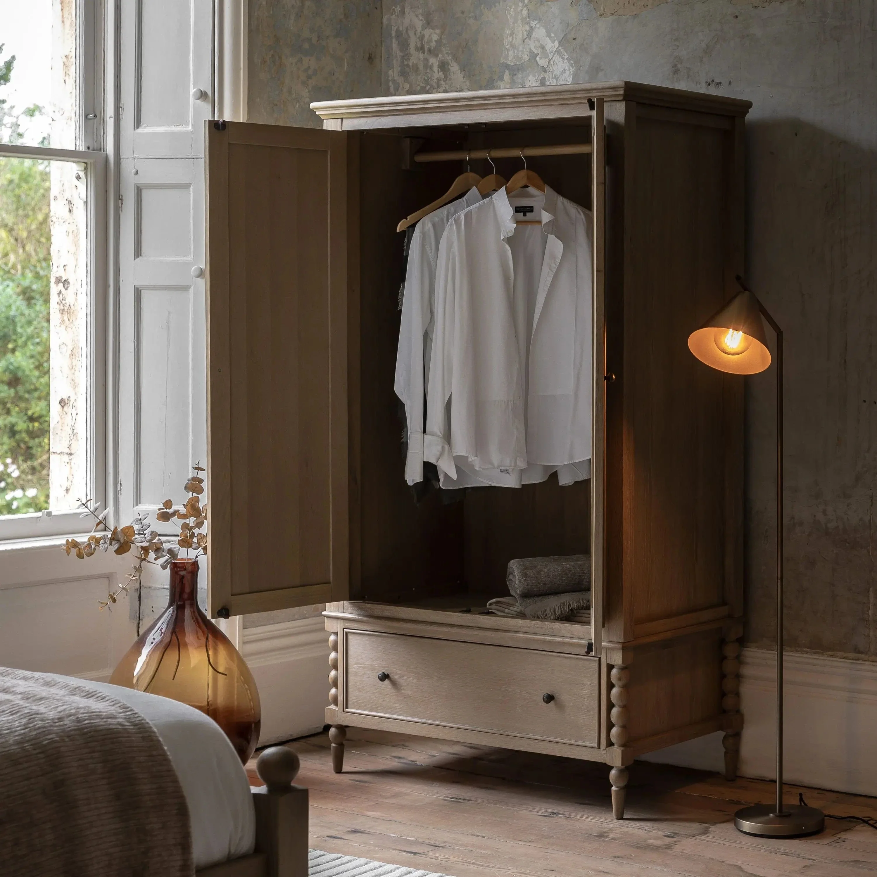 Artisan 2 Door 1 Drawer Wardrobe - Image 5