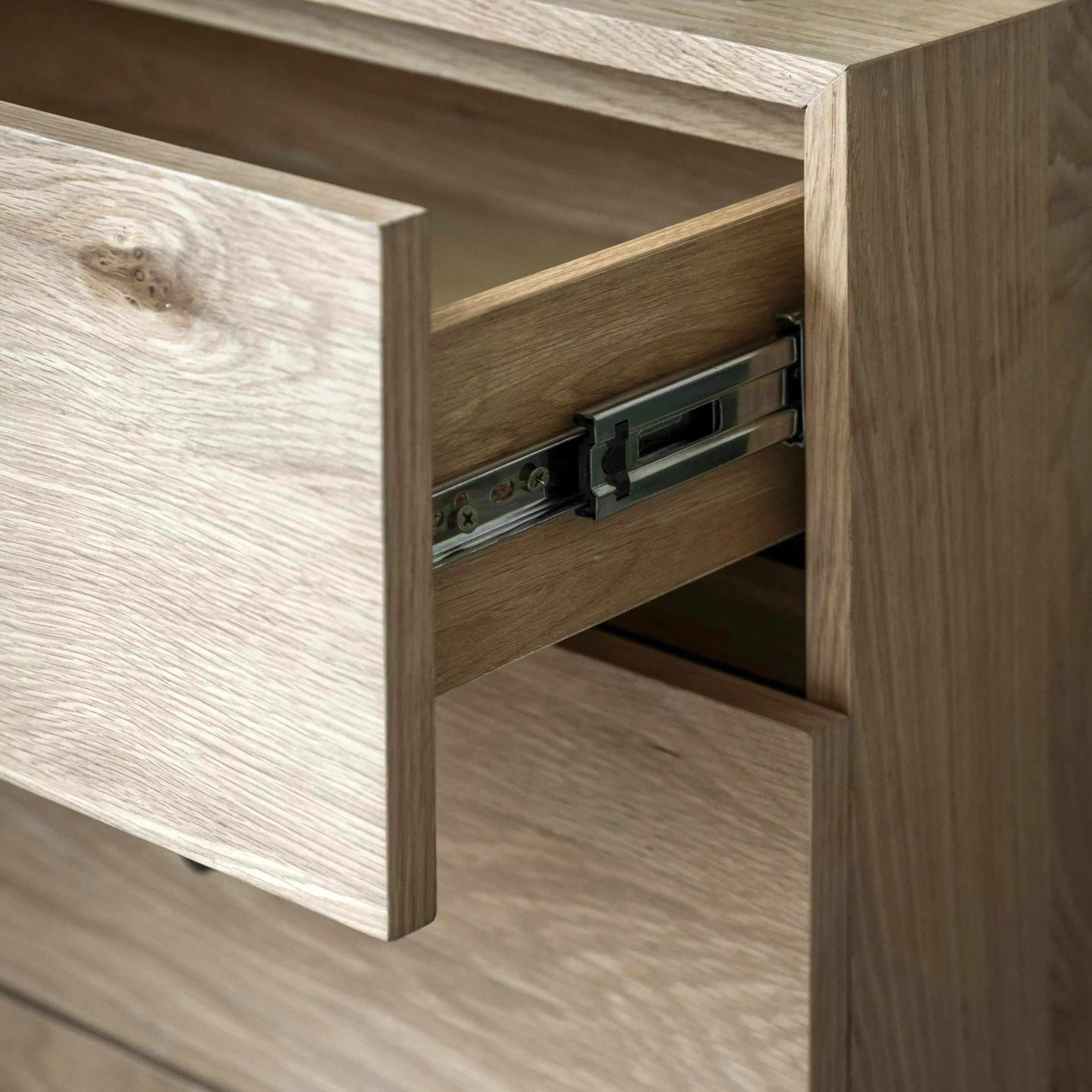 Netham 3 Drawer Chest Natural 400x900x750mm - Image 3