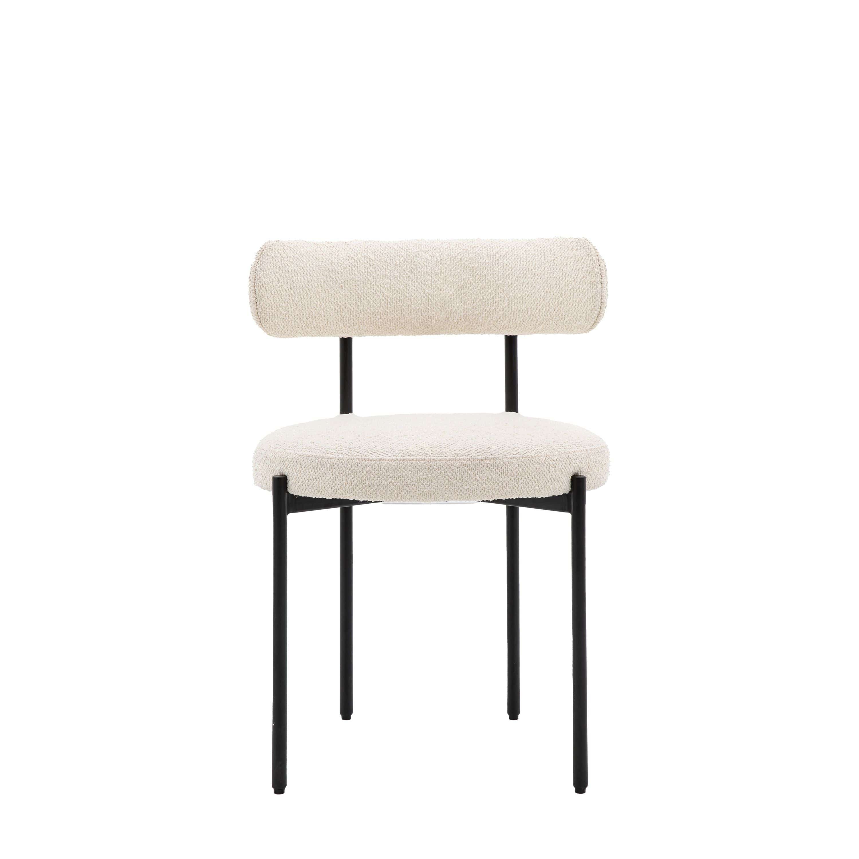 Paisley Dining Chair Vanilla (2pk) - Image 4