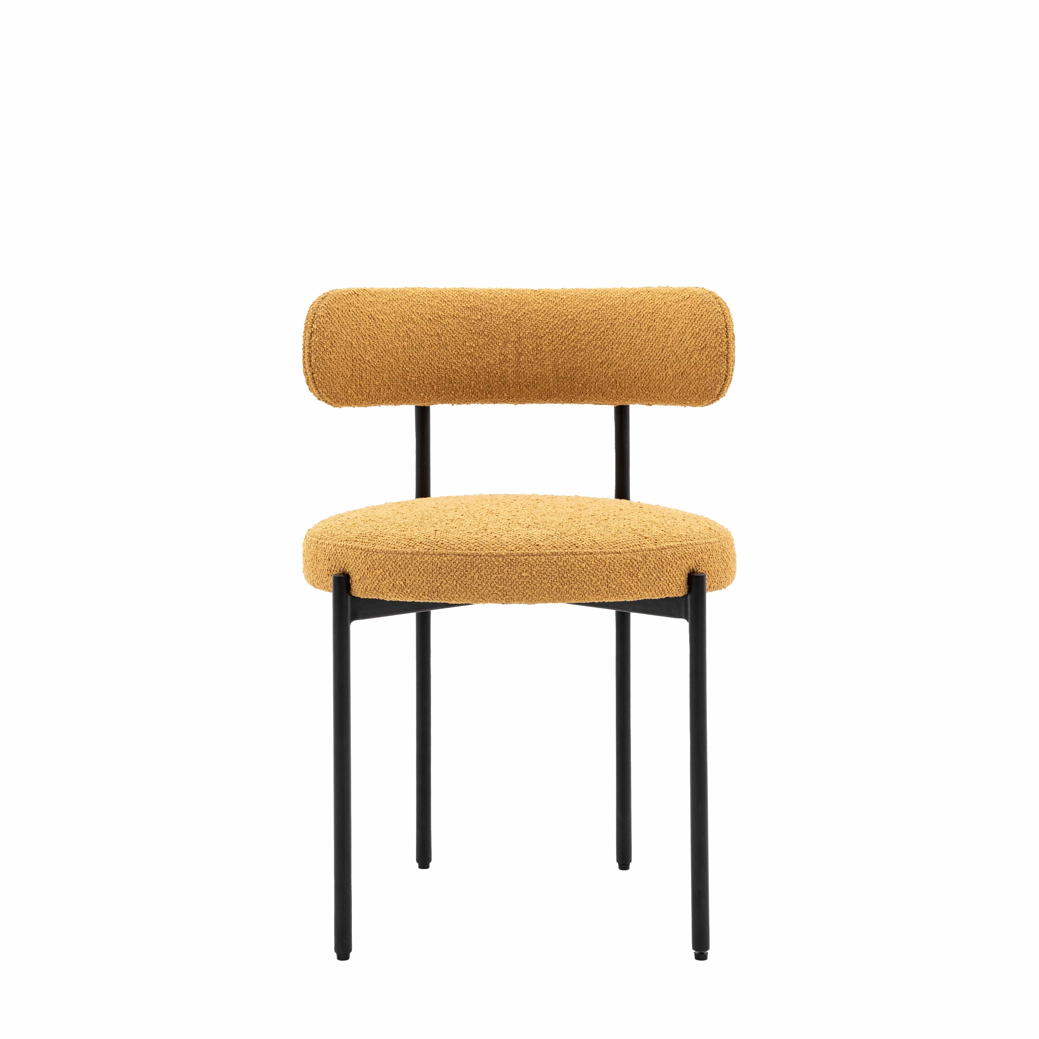 Aveley Dining Chair Ochre 2pk - Image 5