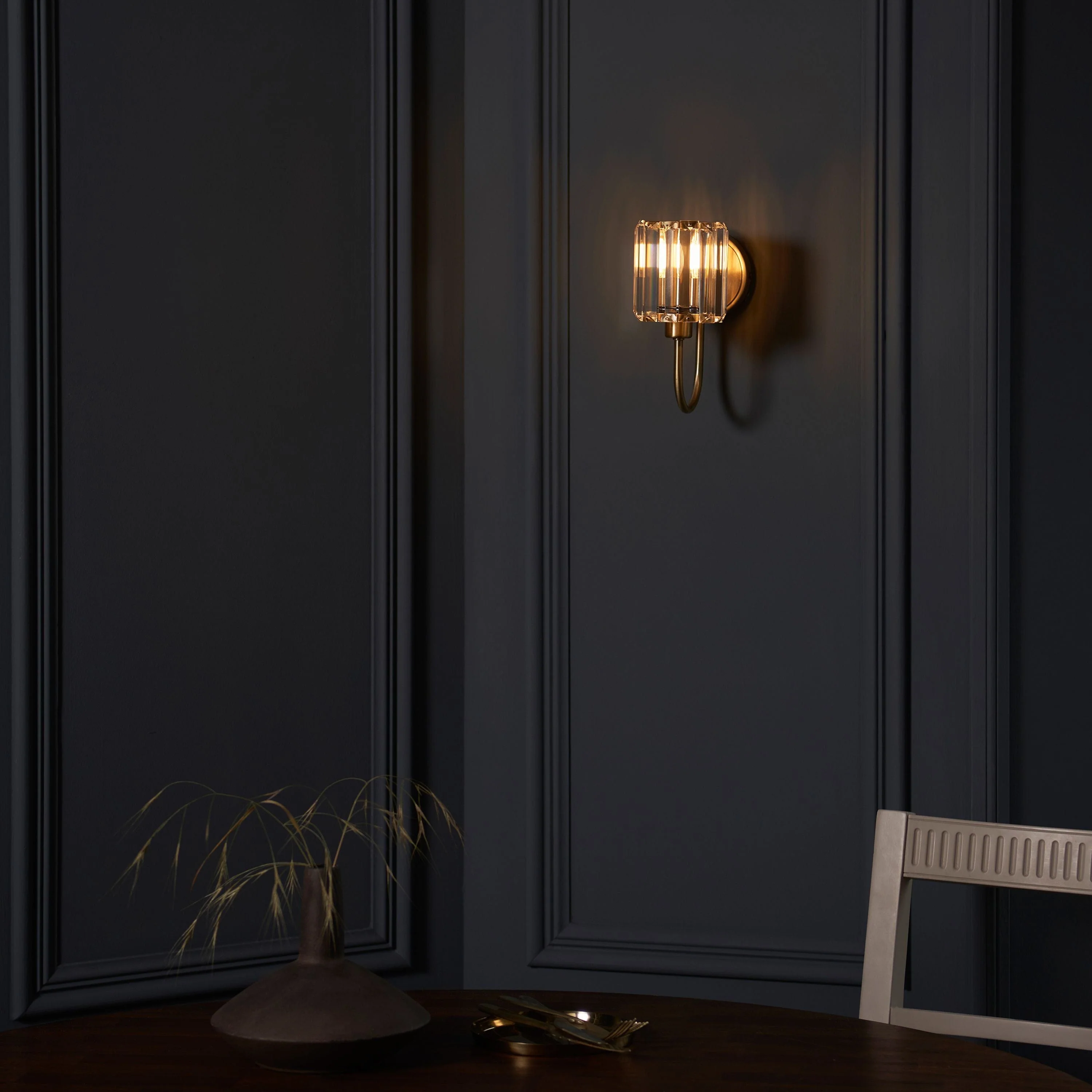 Berenice 1 Wall Light Antique Brass - Image 5