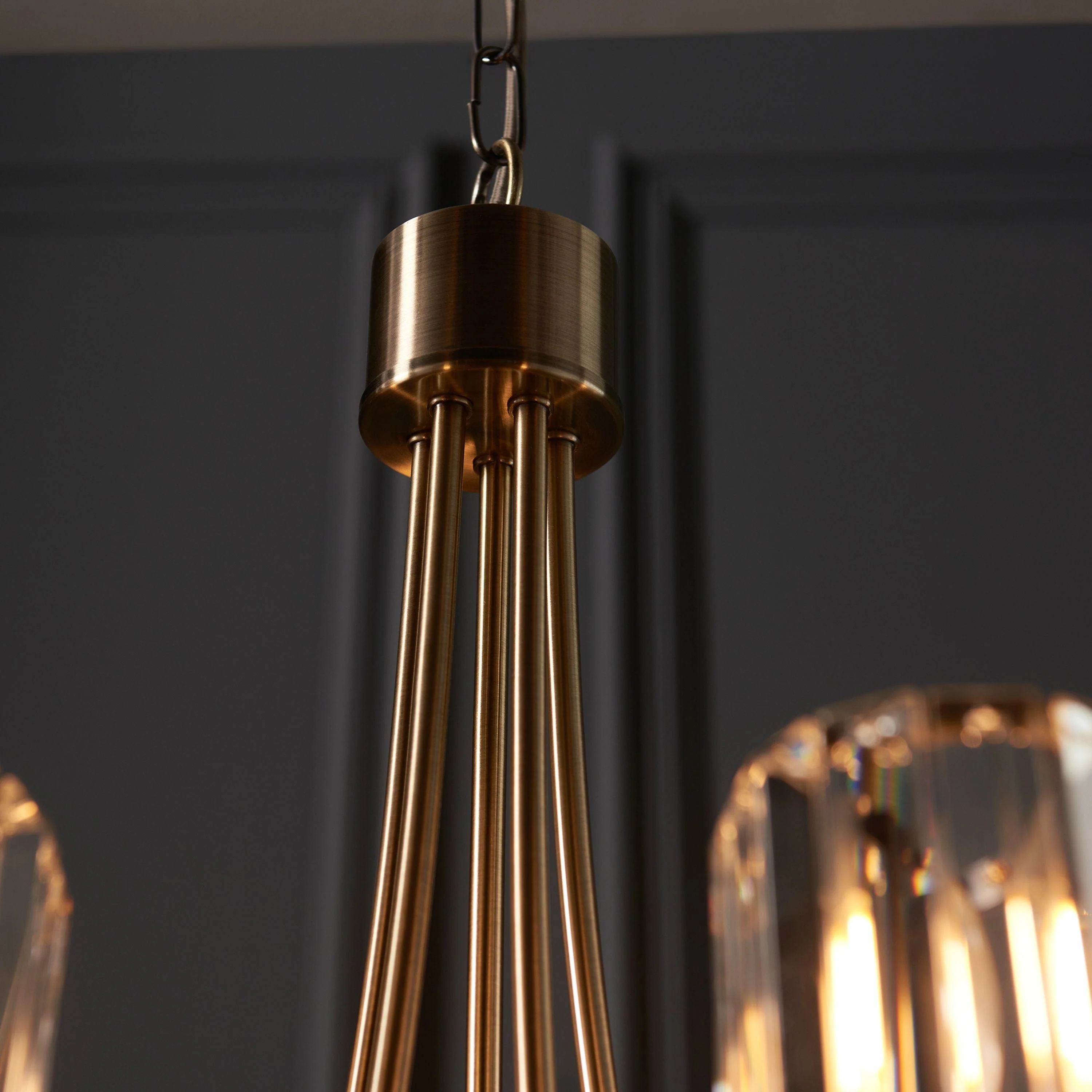 Berenice 5 Pendant Light Antique Brass - Image 4