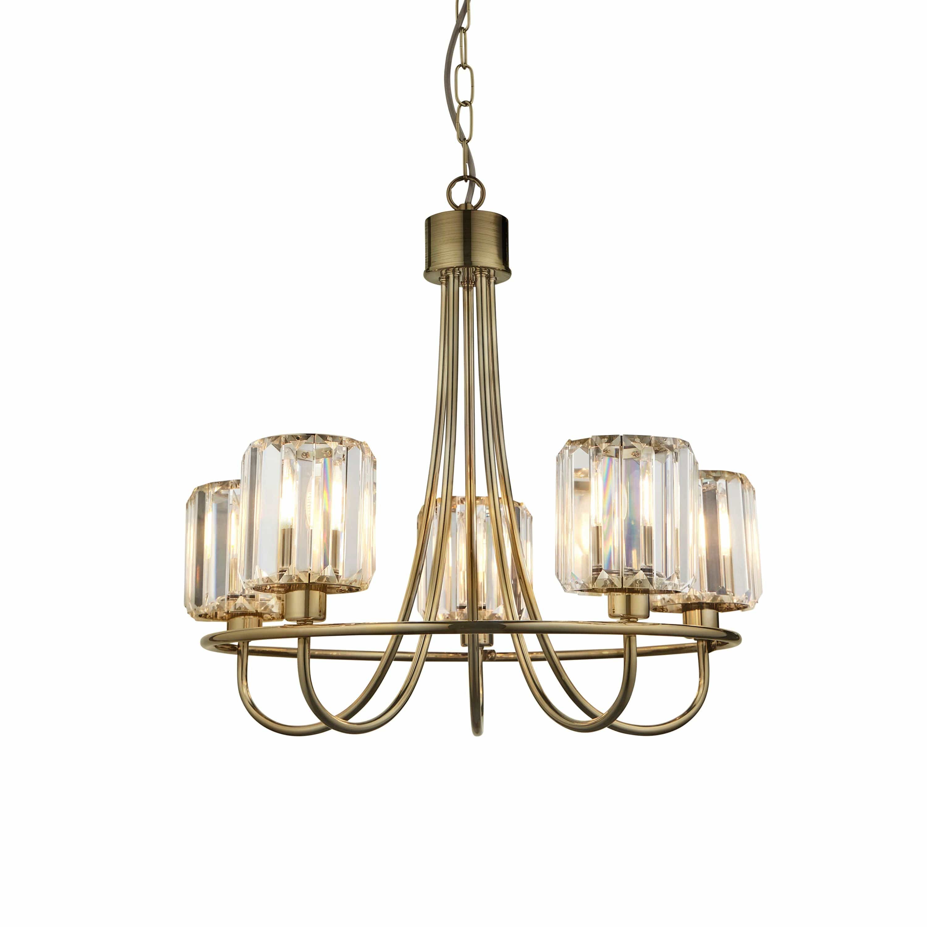Berenice 5 Pendant Light Antique Brass - Image 8