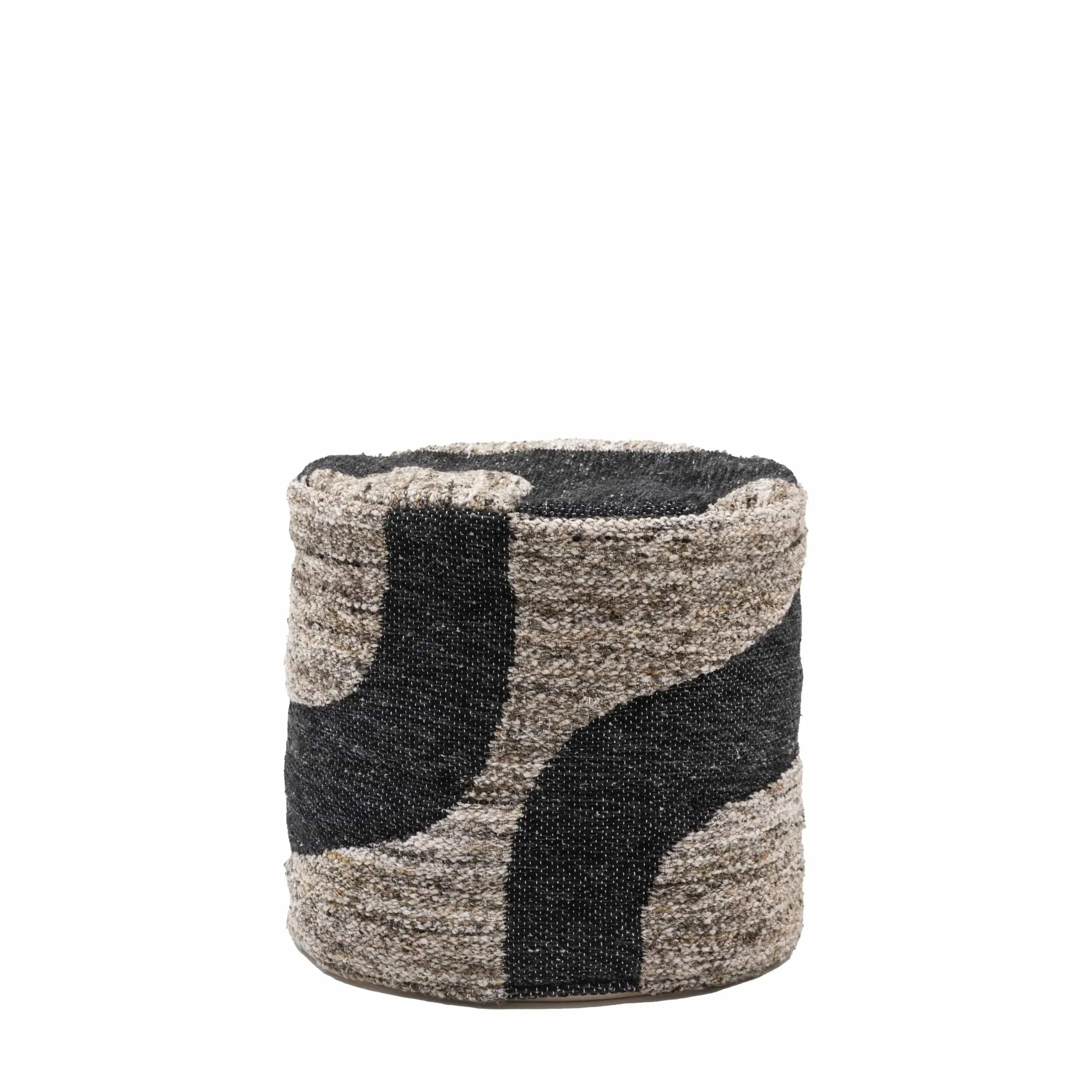 BerGems Mono Graphic Drum Pouffe - Image 4