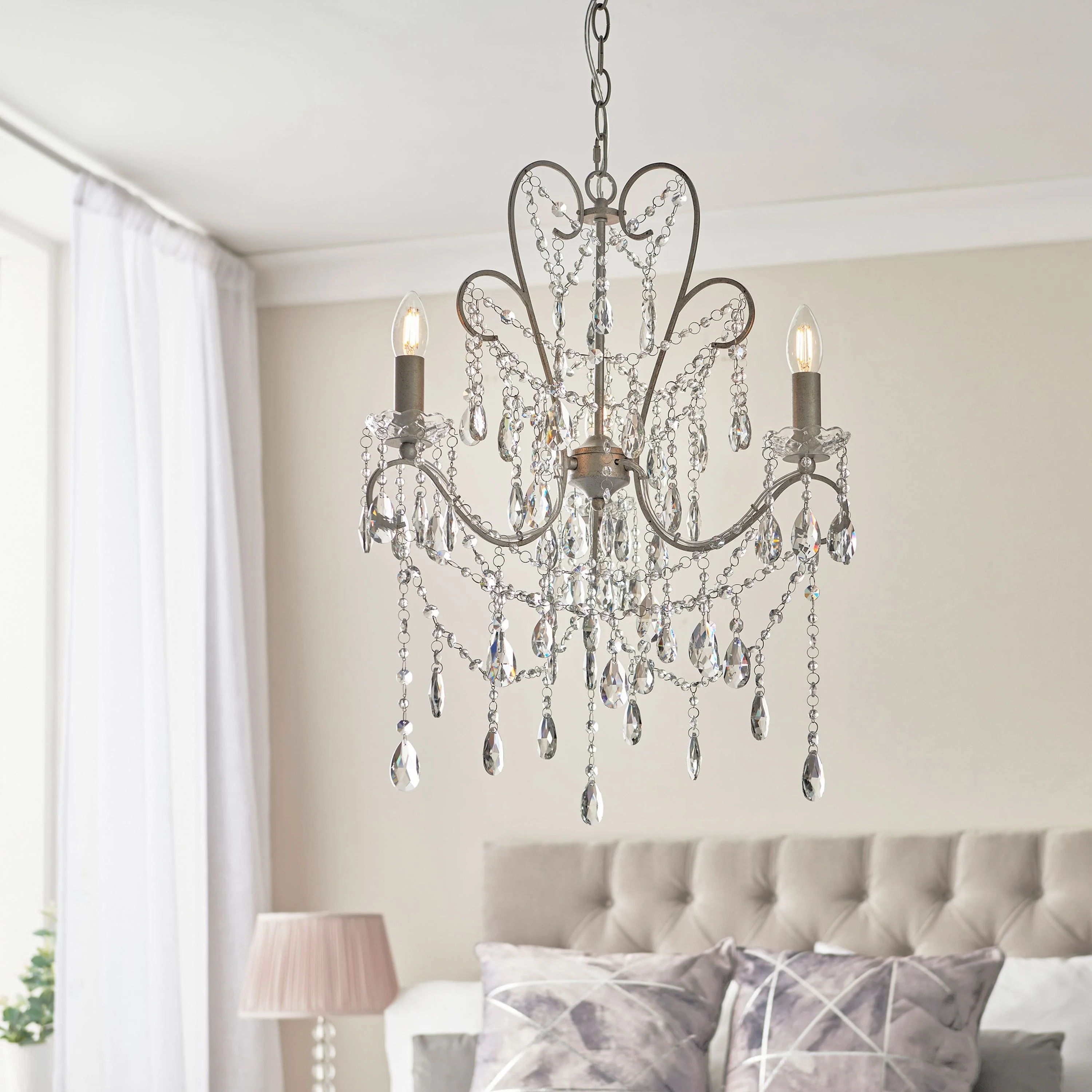 Berkeley 3 Pendant Light Aged Silver