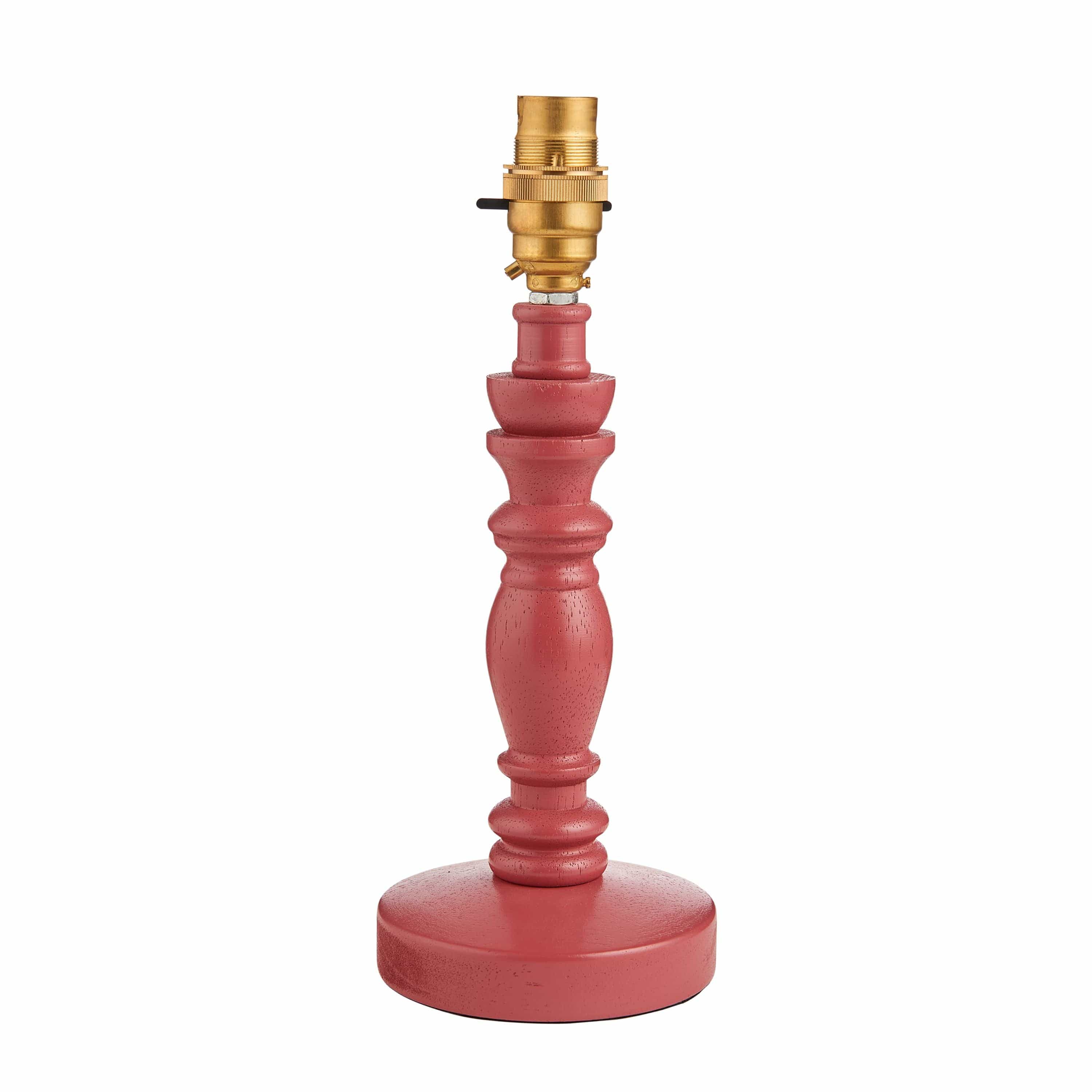 Biblow Table Lamp Base Satin Pink Clay Paint - Image 2