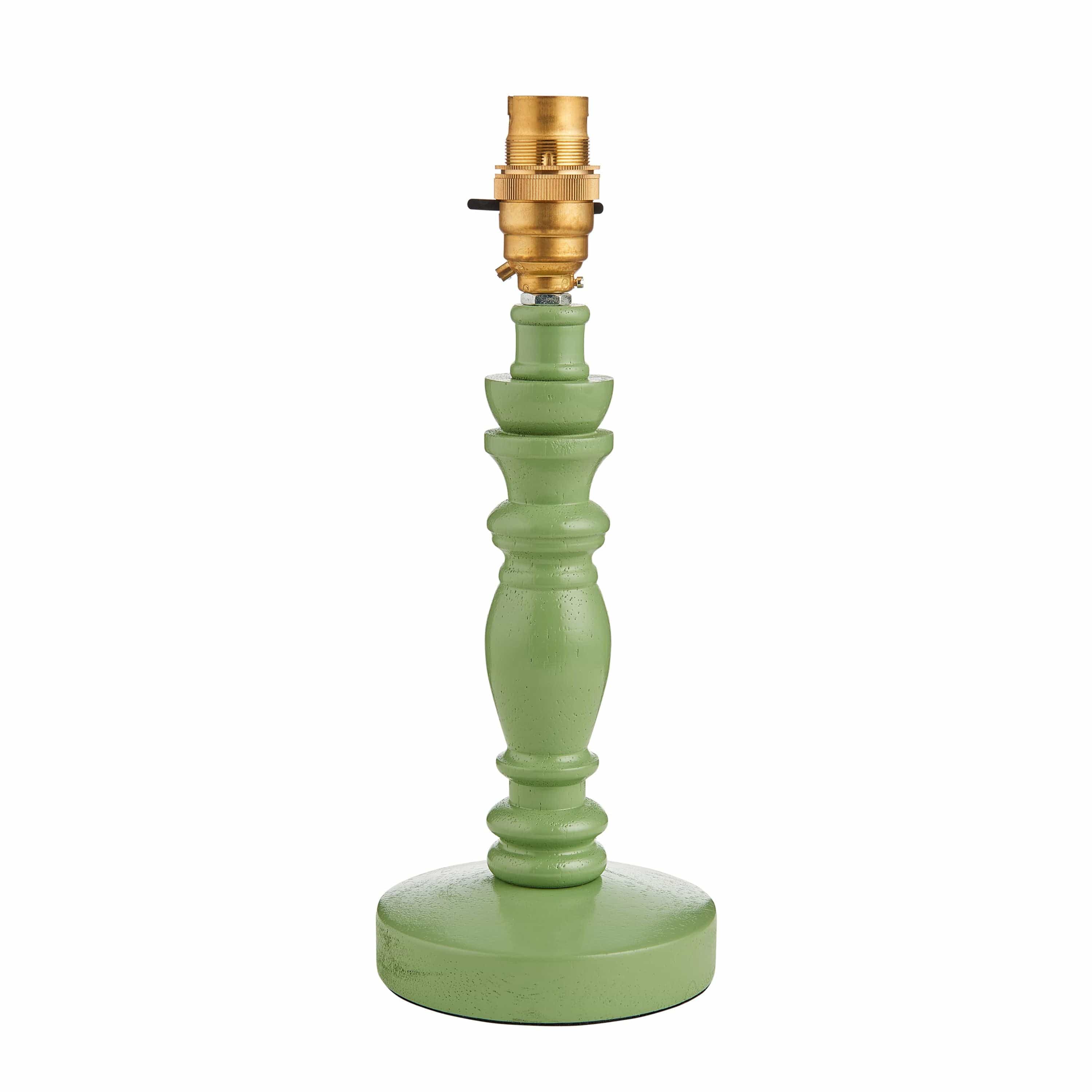 Biblow Table Lamp Base Satin Cotsbro Green Paint - Image 2