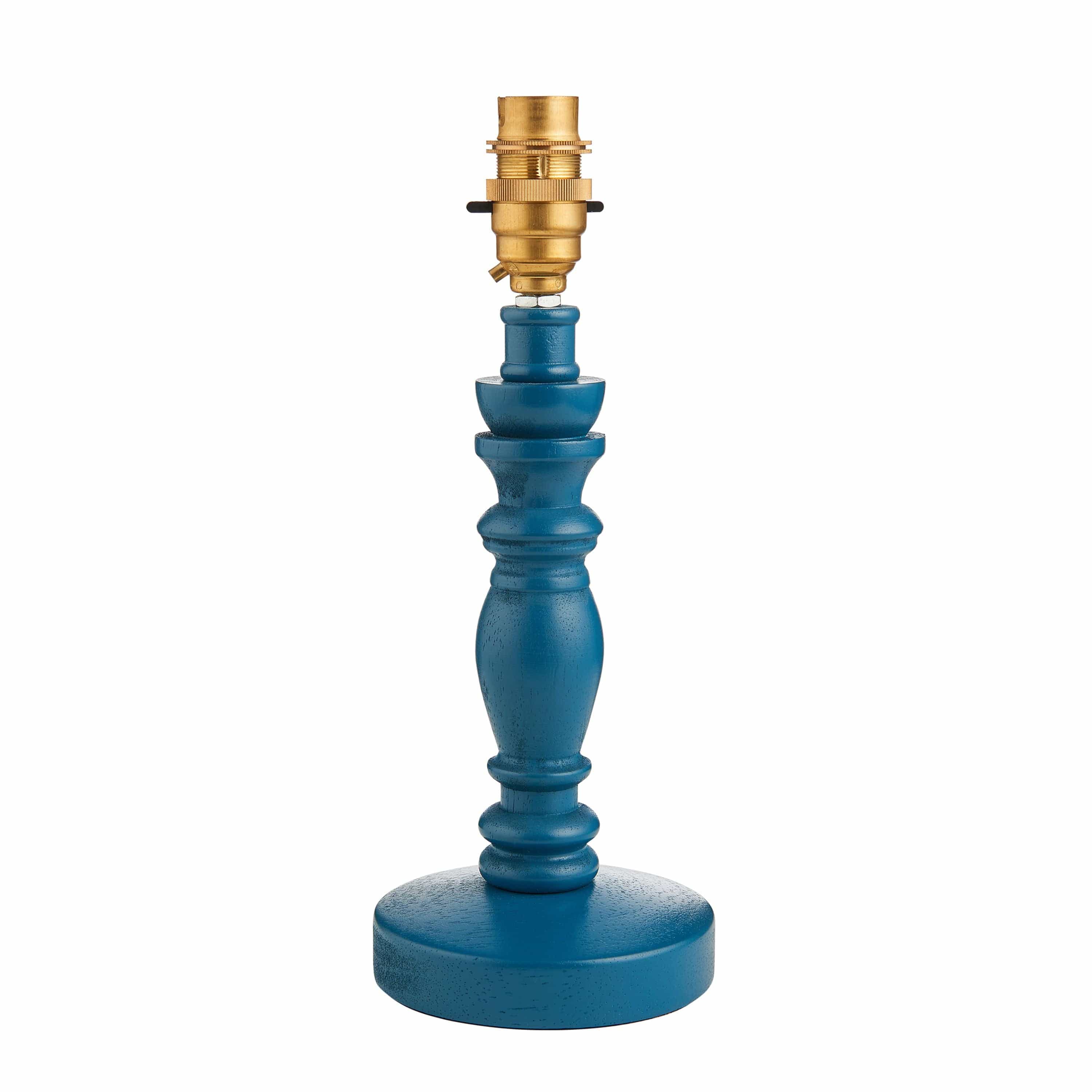 Biblow Table Lamp Base Satin Marlin Blue Paint - Image 2