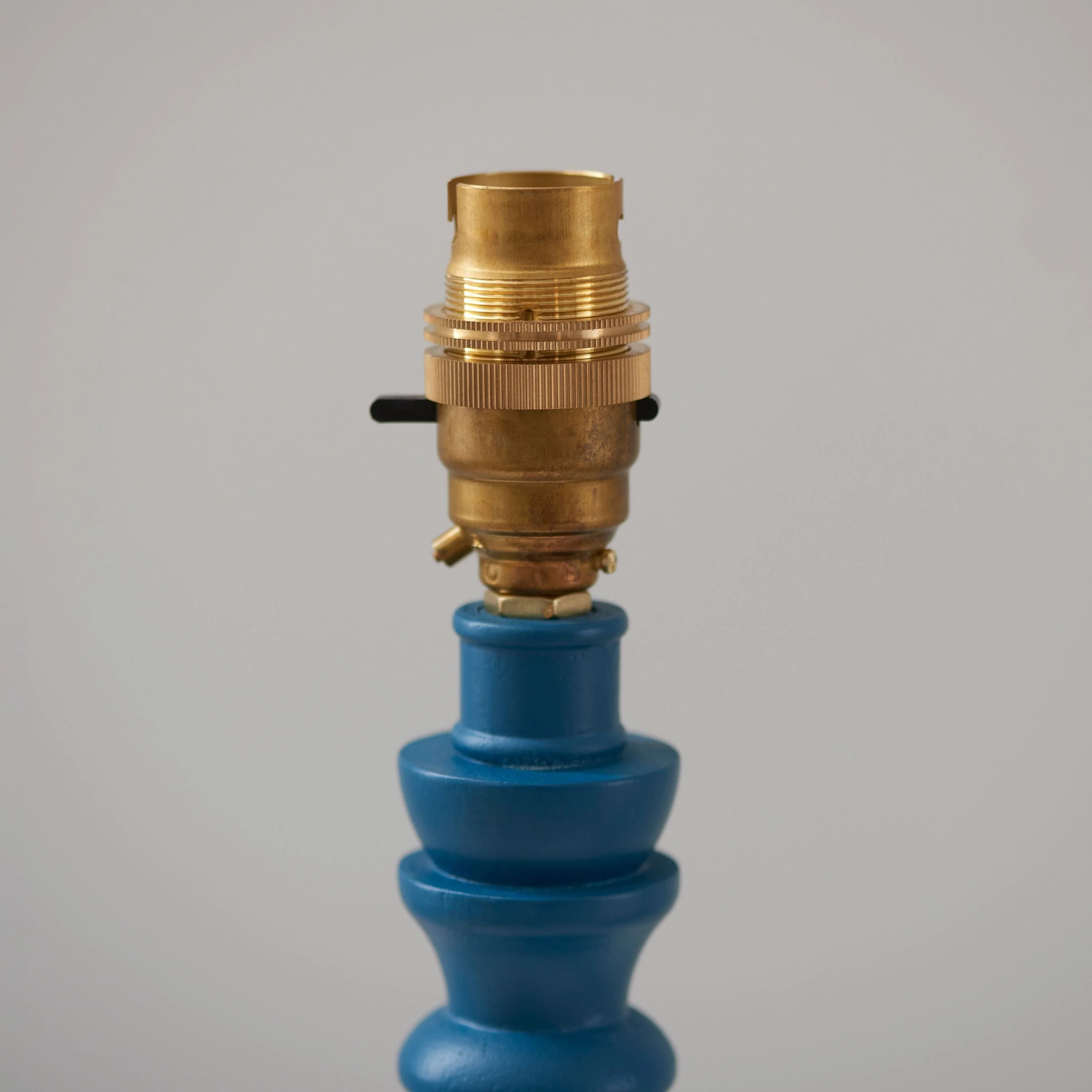Biblow Table Lamp Base Satin Marlin Blue Paint - Image 3