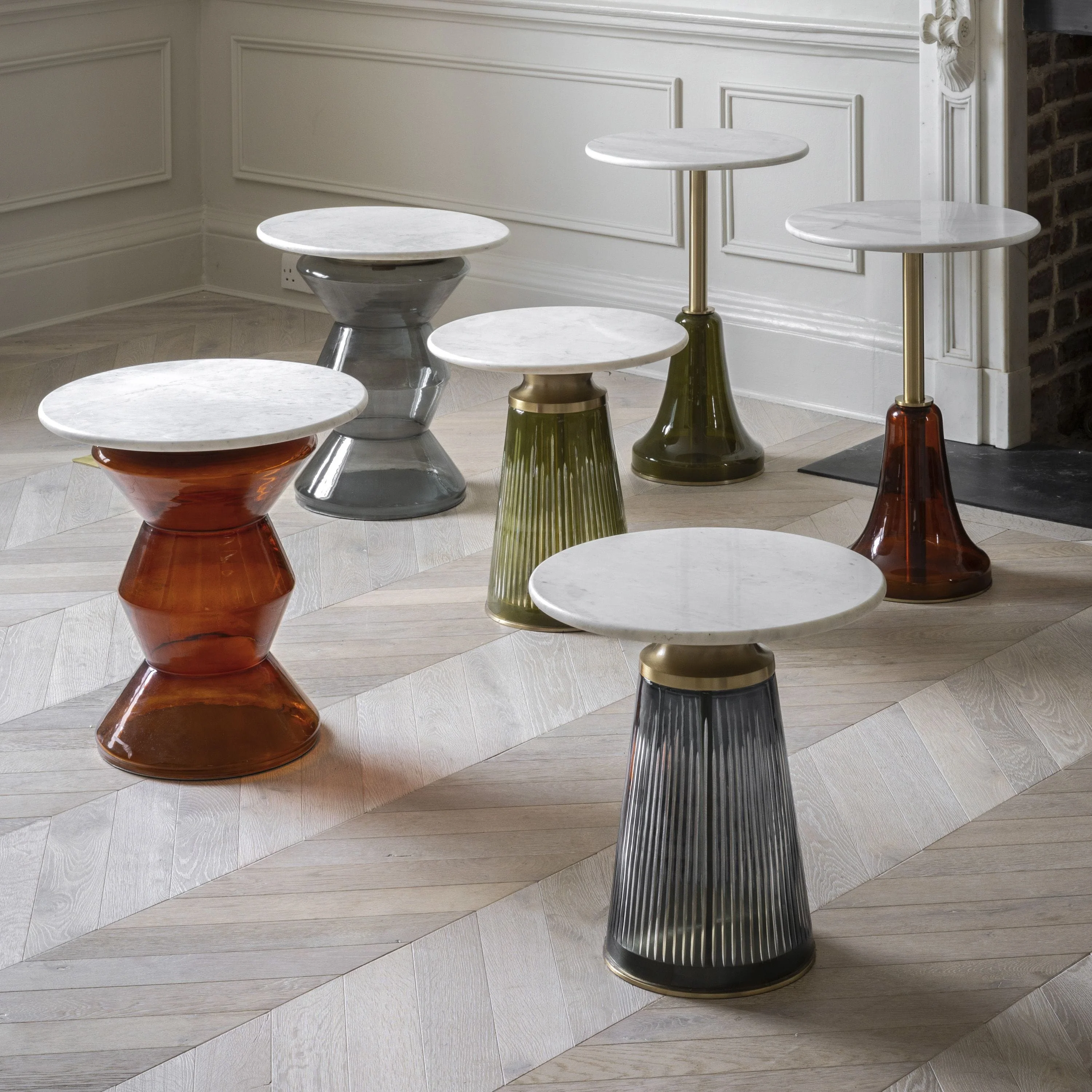 Kelso Side Table Orange 460x460x570mm - Image 3