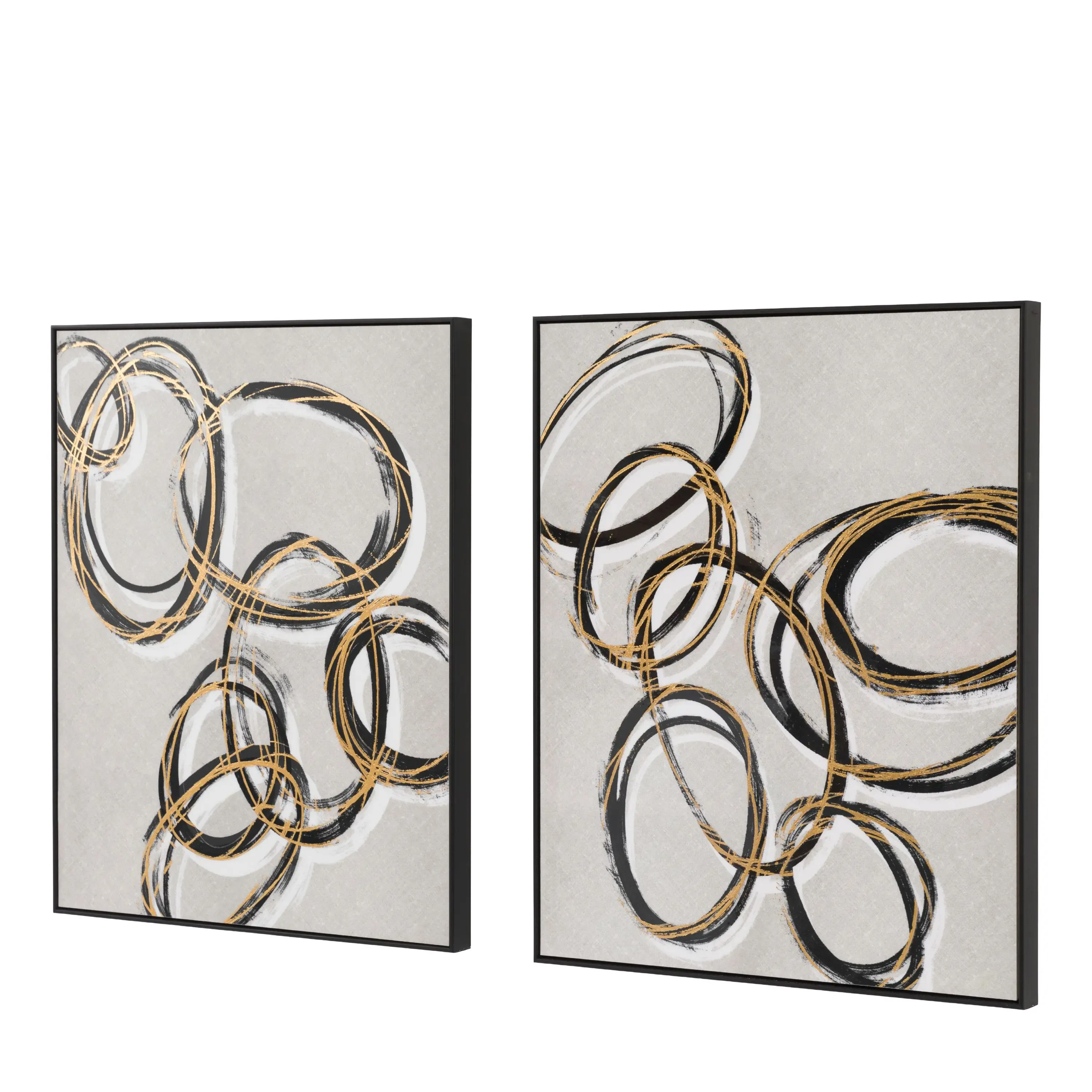 Bold as Gold Framed Canvas Set of 2 - Image 2