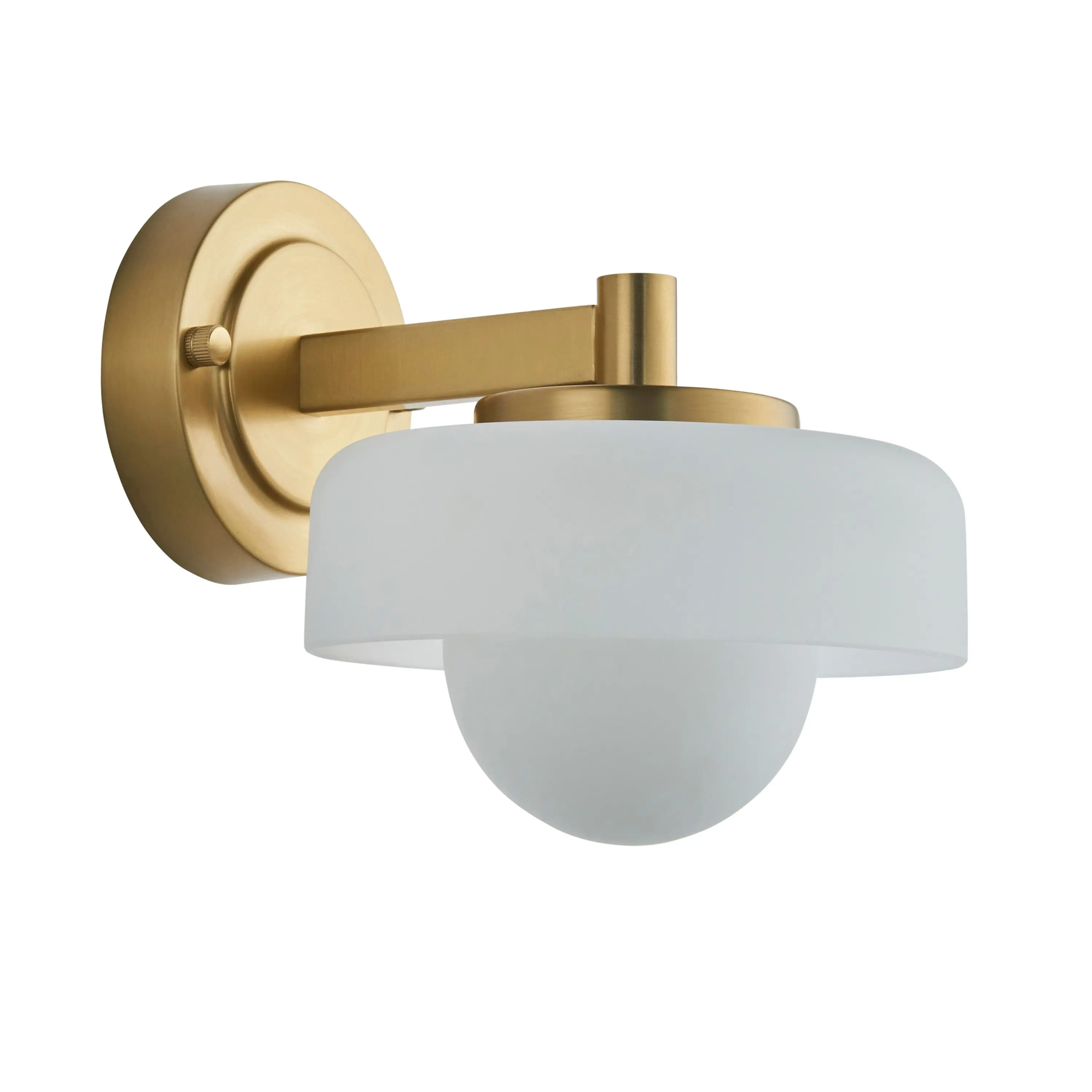 Boss Wall Light Brushed Aged Brass