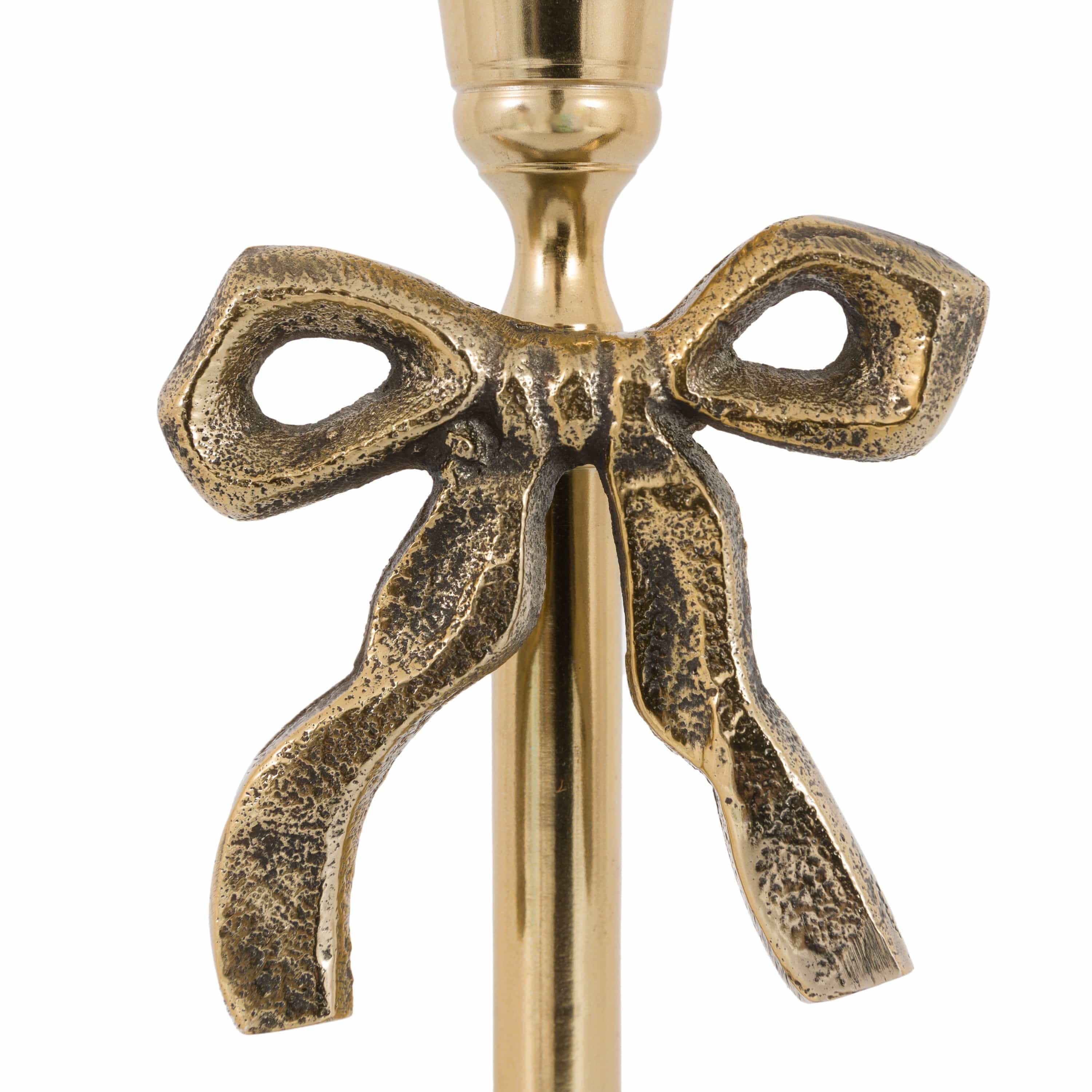 Bow Dinner Candle Holder Gold - Image 8