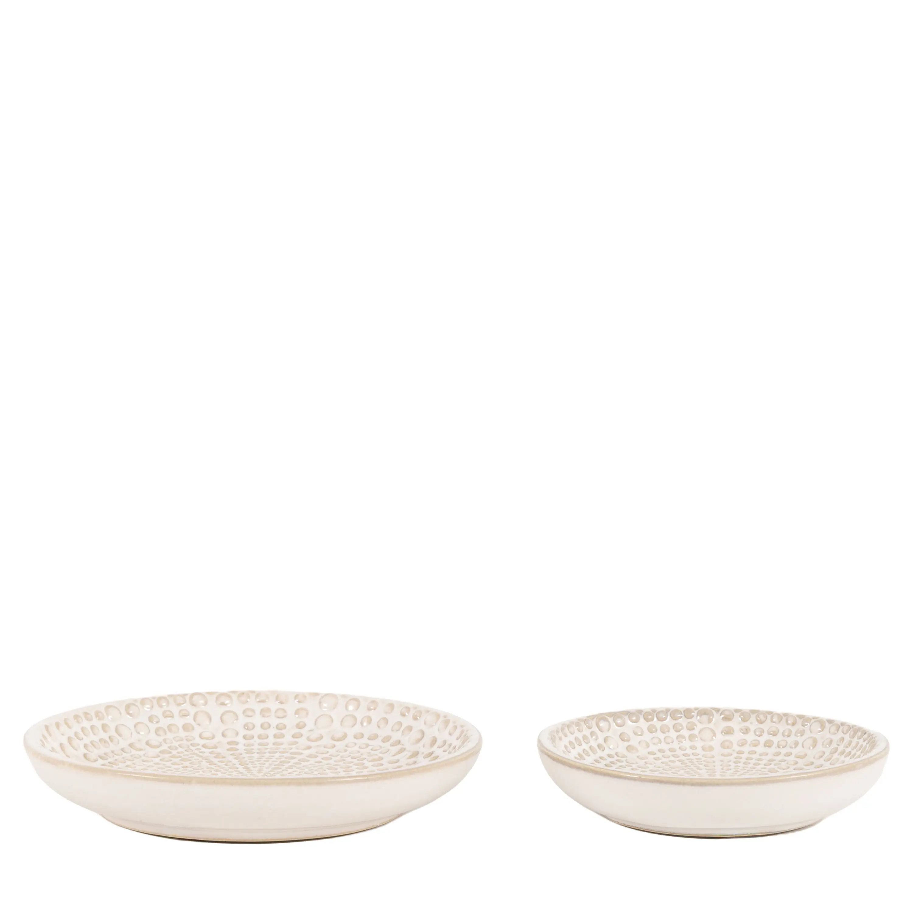 Brea Beaded Trinket Tray Set of 2